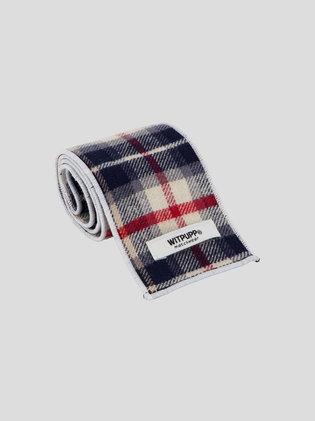 Plaid muffler_Navy (NEW COLOR)
