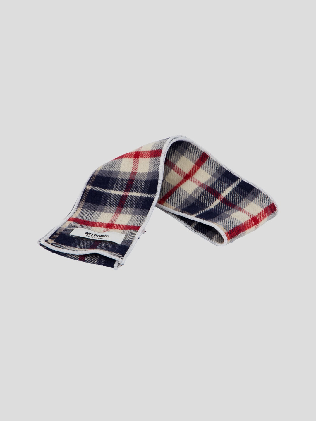 Plaid muffler_Navy (NEW COLOR)