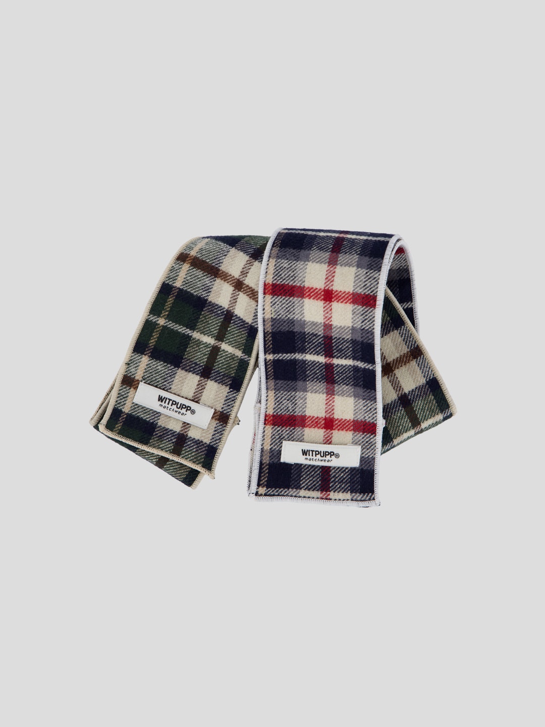 Plaid muffler_Navy (NEW COLOR)