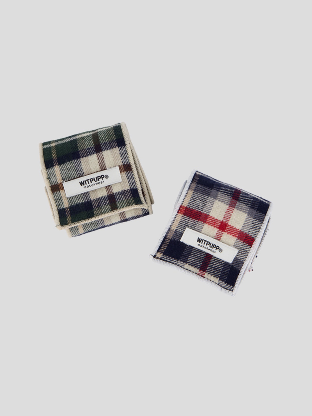 Plaid muffler_Green