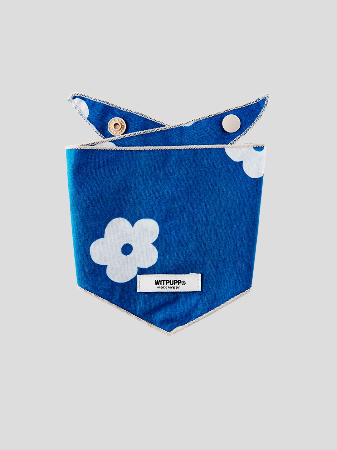Blue flower scarf