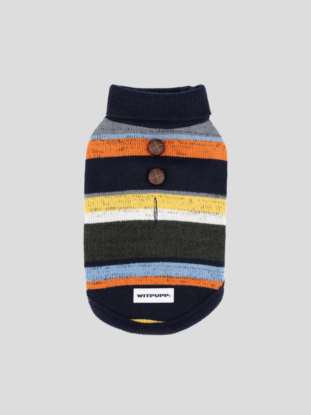 Turtleneck Pattern Knit_Stripe