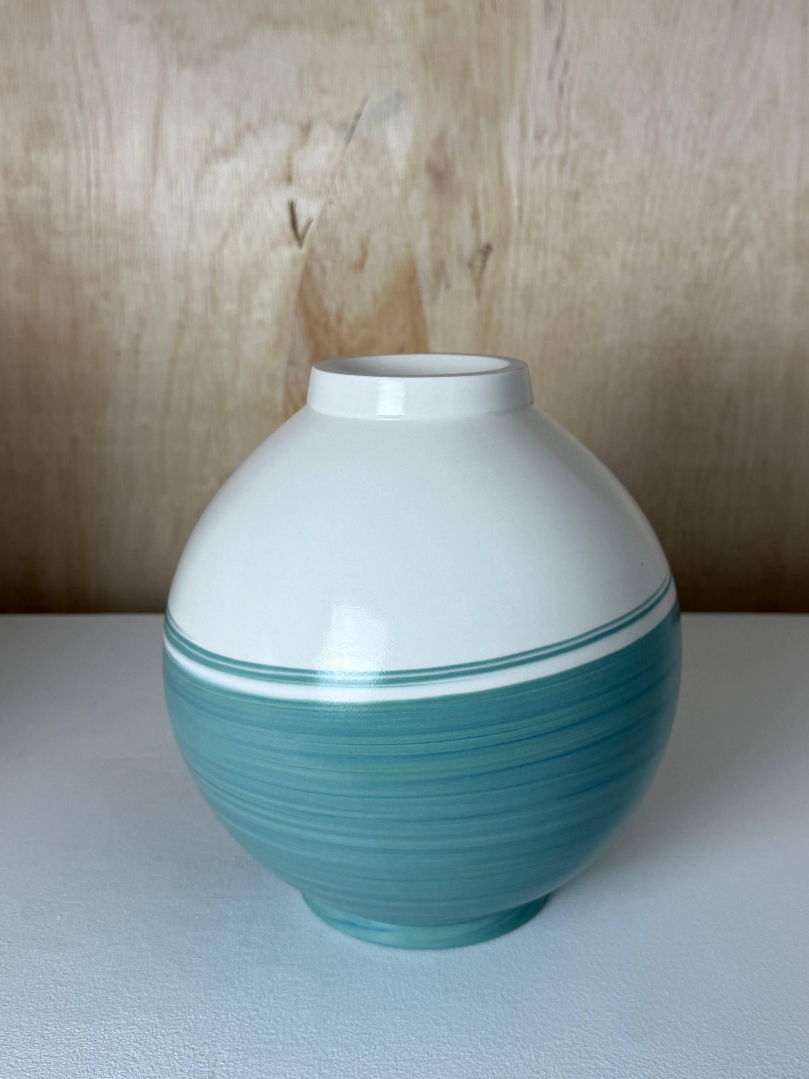 Moon jar / Blue-green 청록