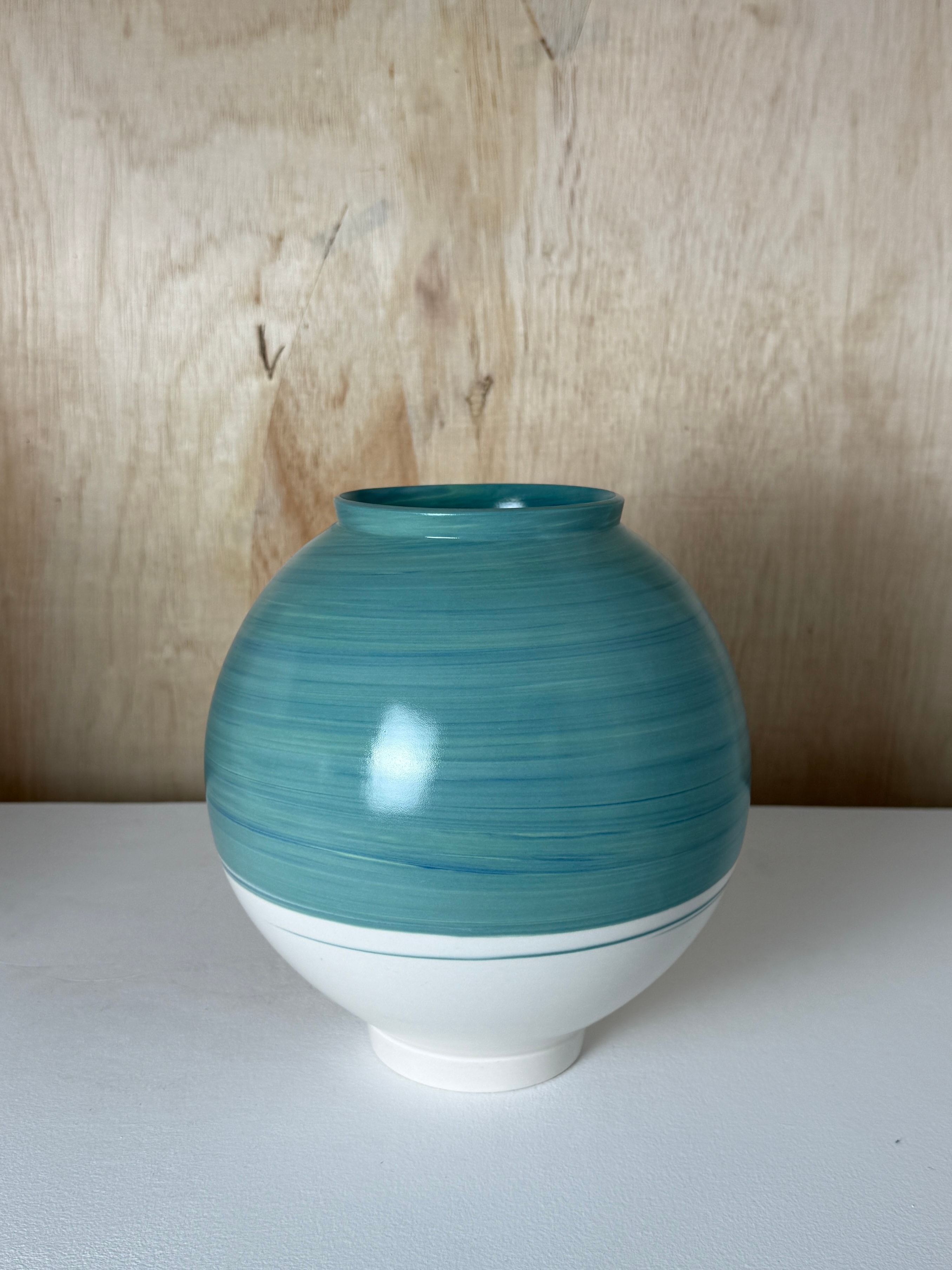Moon jar / Blue-green 청록