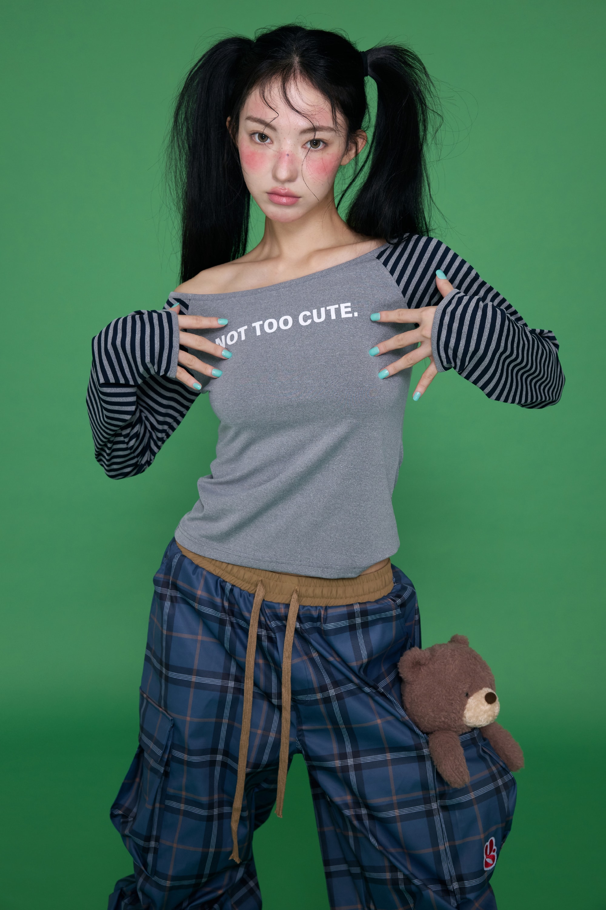 [9/18 순차출고] Mix Check Cargo Pants
