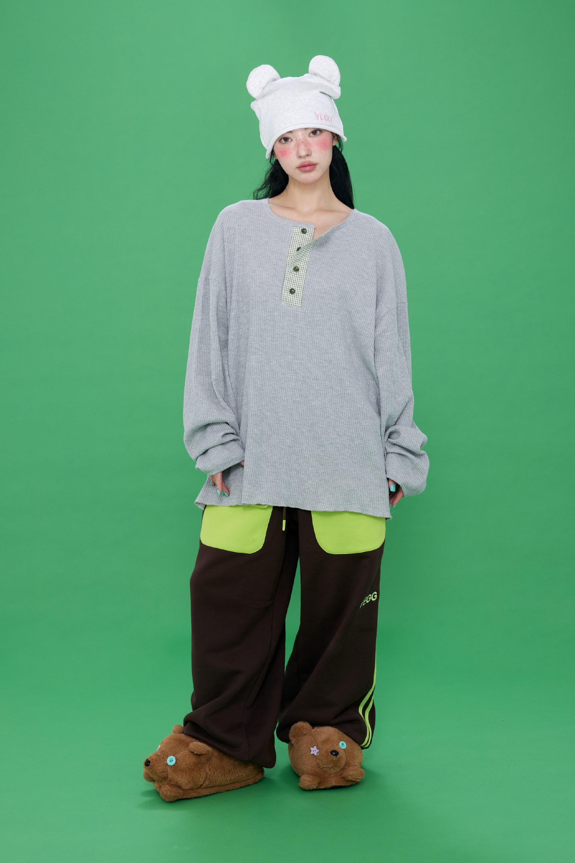 [9/22 순차출고] Bear Beanie White Melange