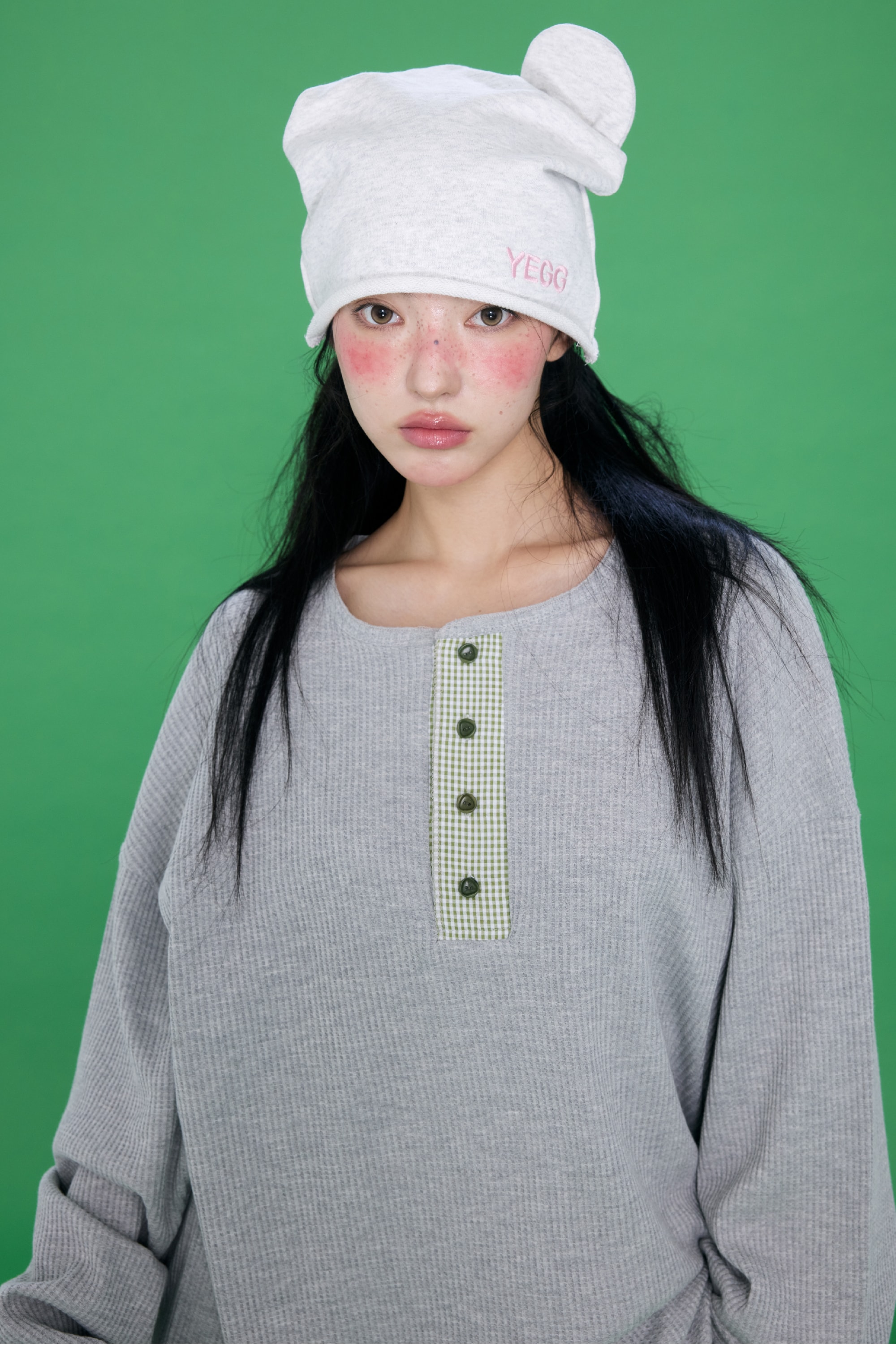 [9/22 순차출고] Bear Beanie White Melange