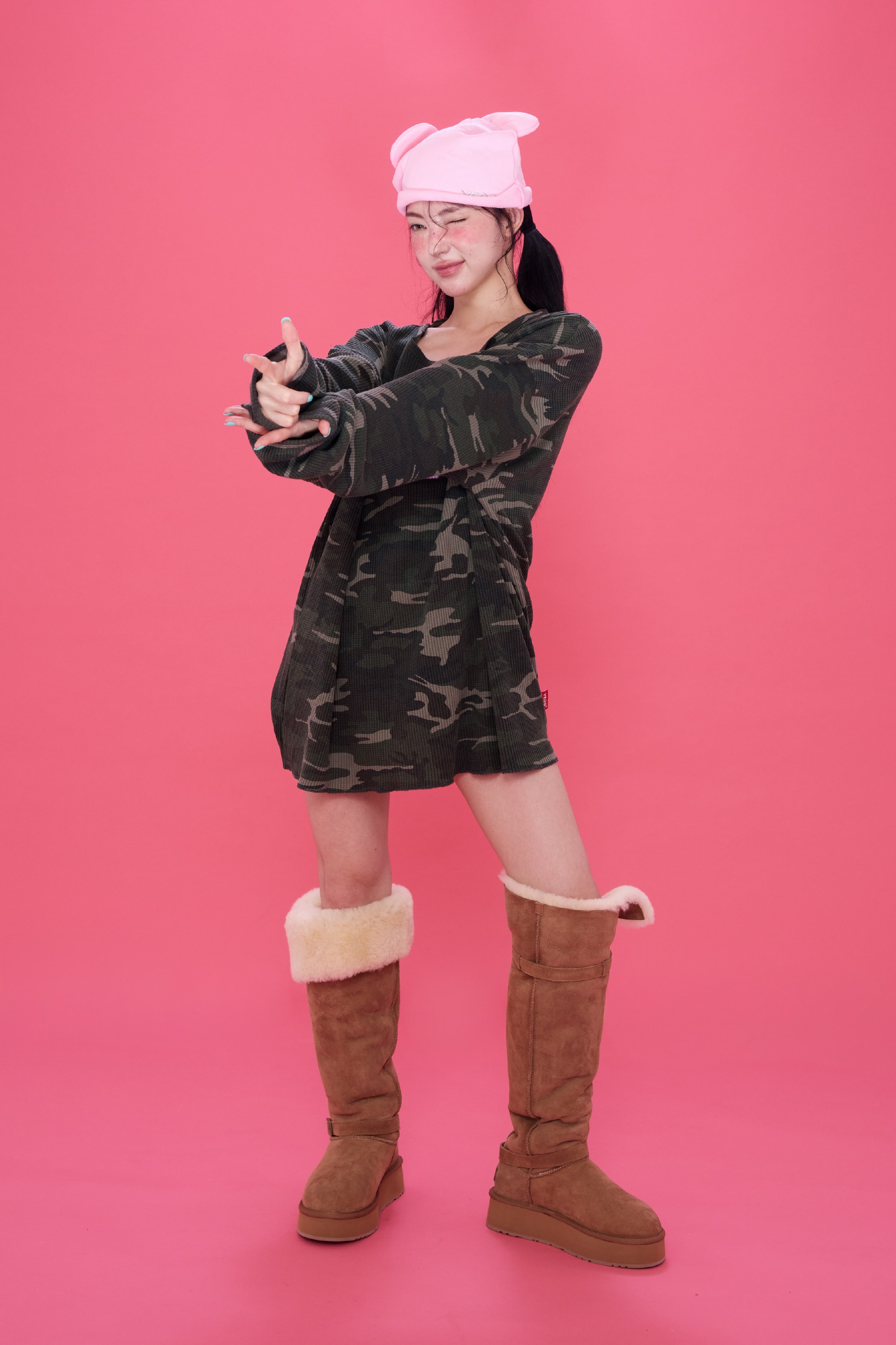 [9/22 순차출고] Bear Beanie Pink