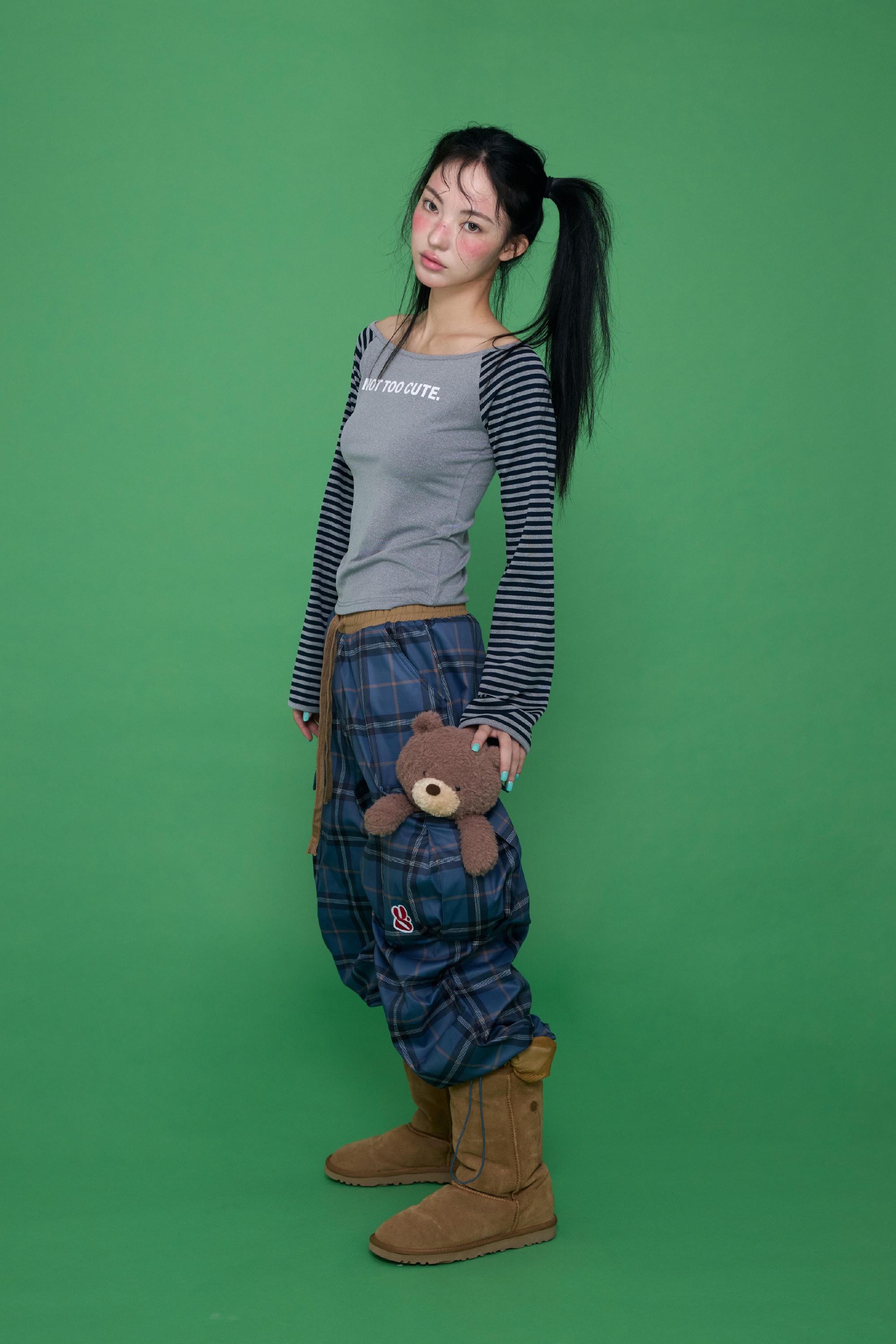 [9/18 순차출고] Mix Check Cargo Pants
