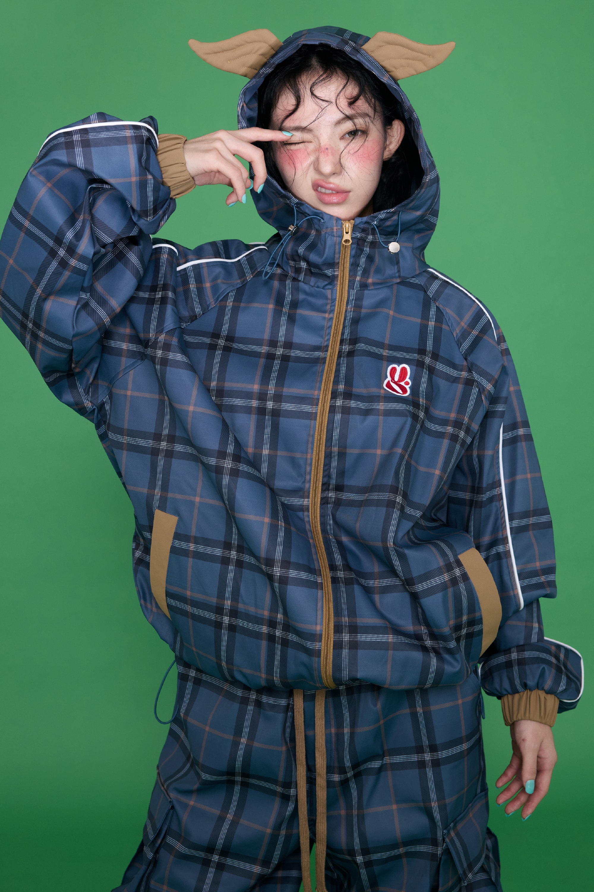 [9/18 순차출고] Mix Check Cargo Pants