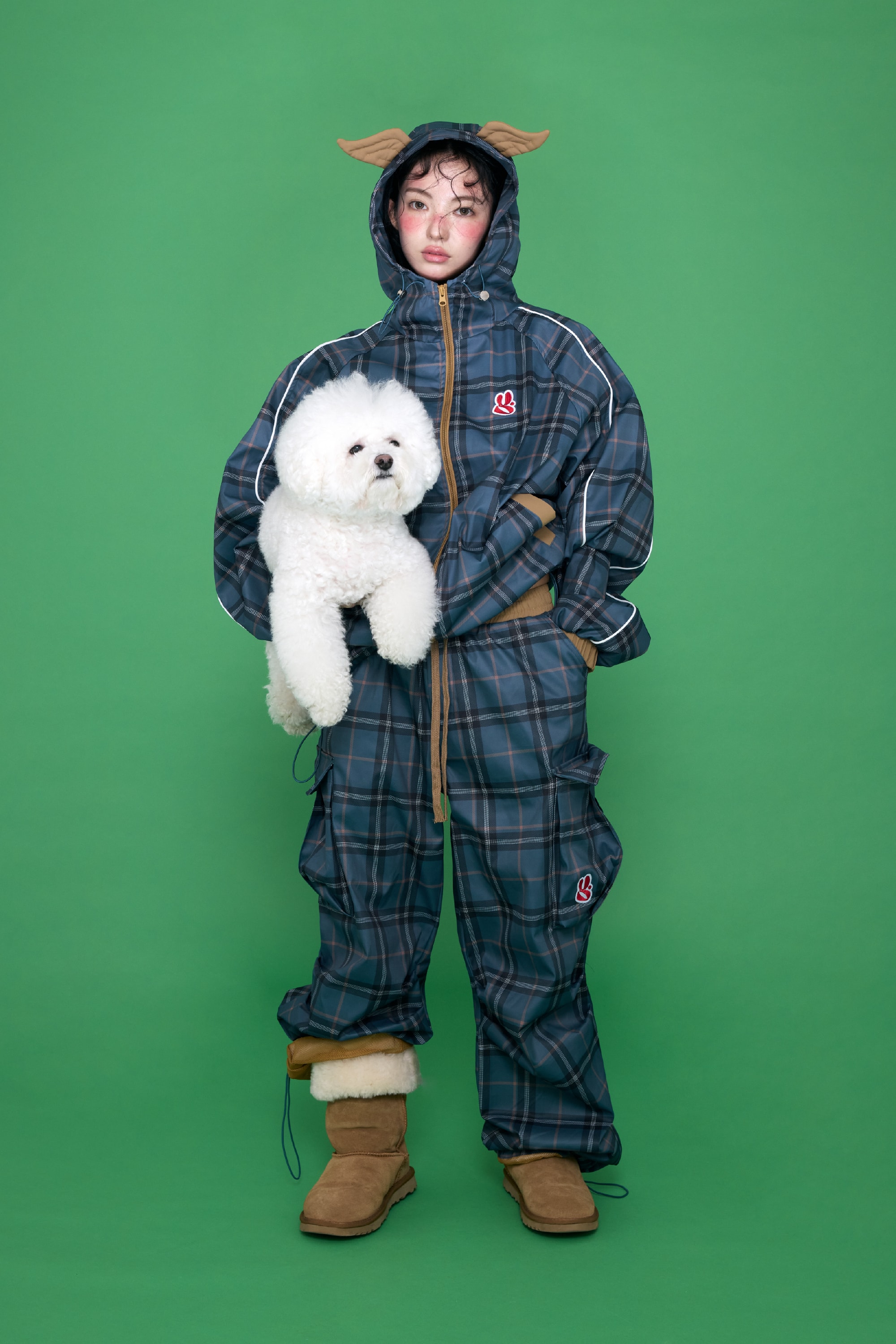 [9/18 순차출고] Wing Mix Check Windbreaker