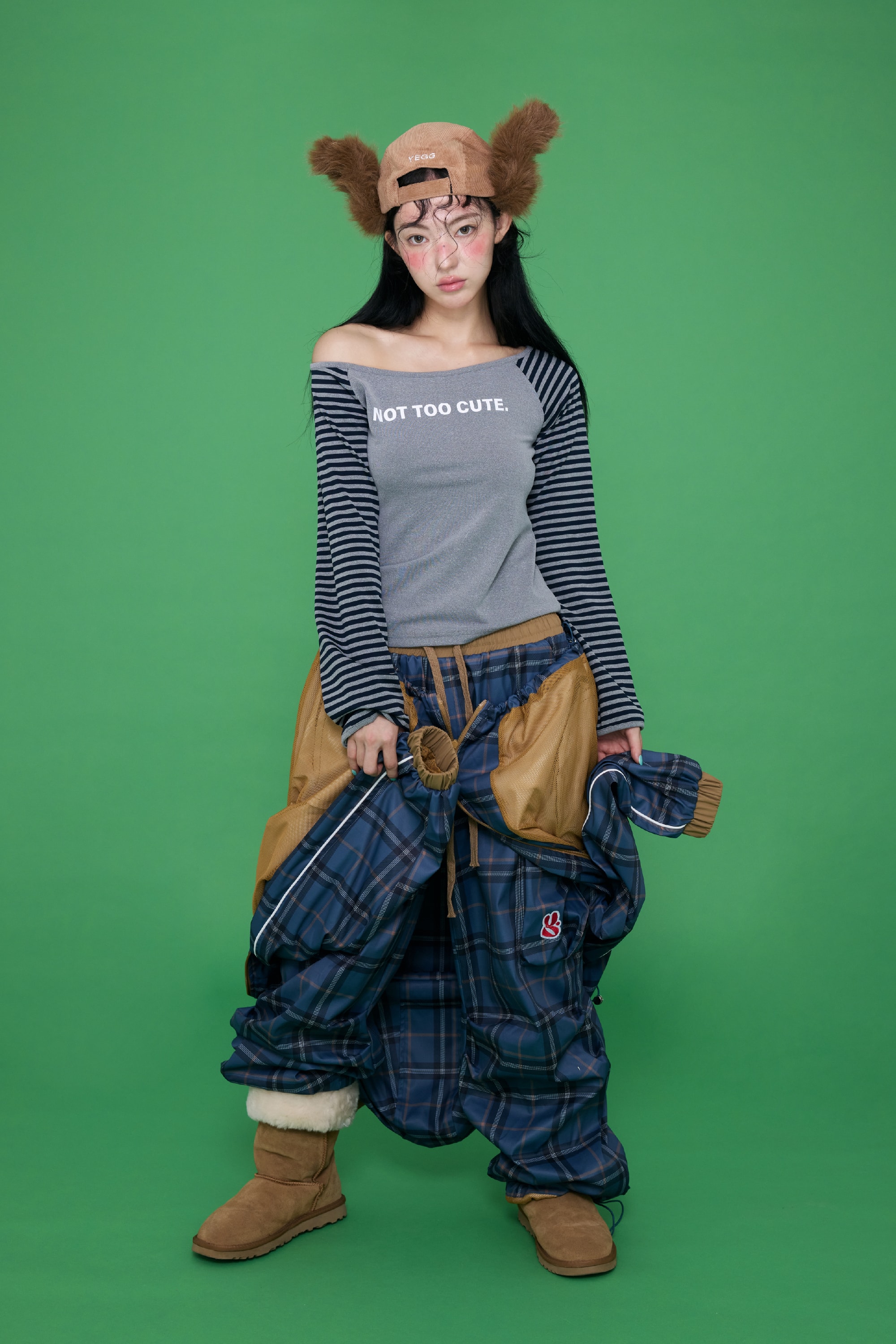 [9/18 순차출고] Mix Check Cargo Pants