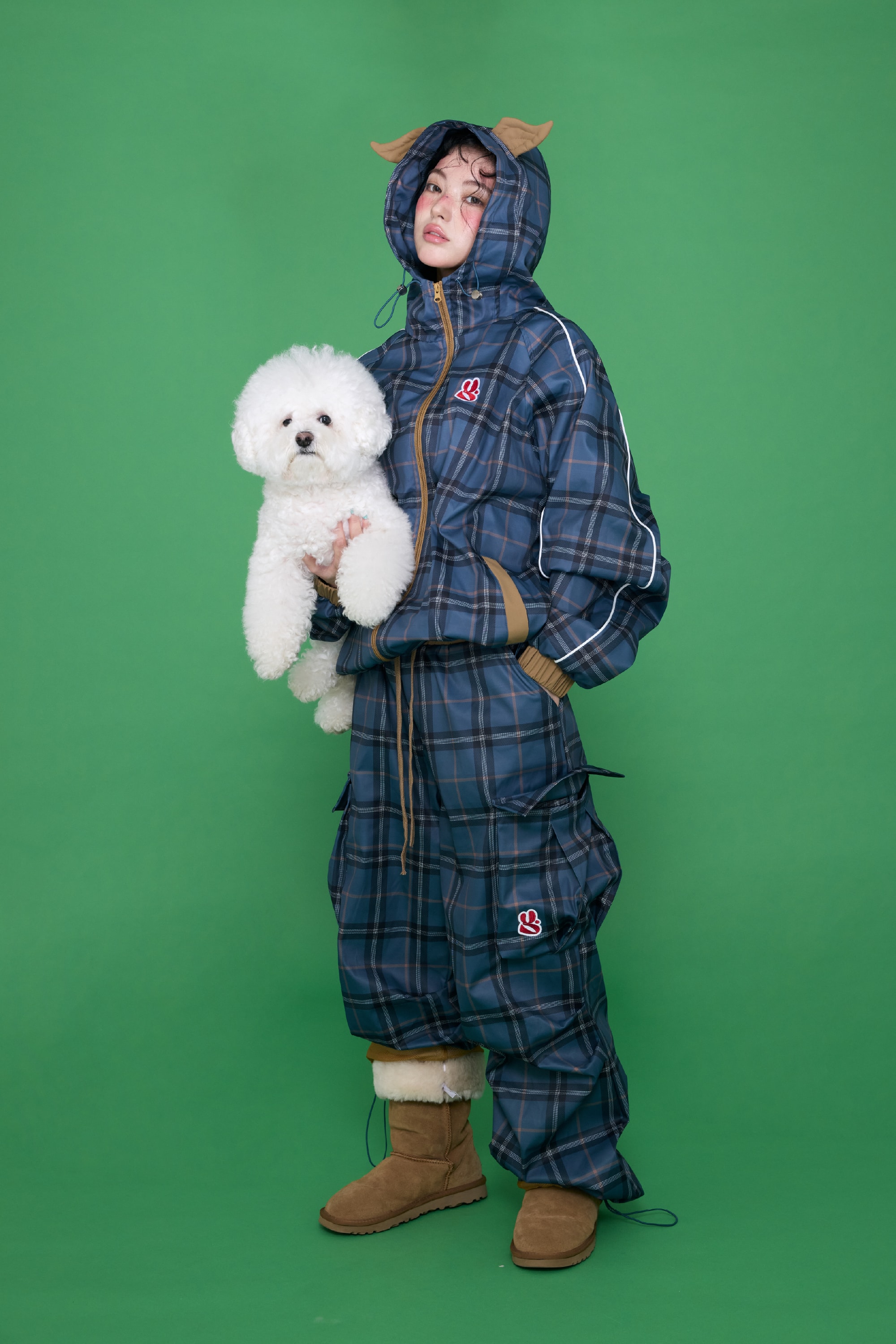 [9/18 순차출고] Wing Mix Check Windbreaker