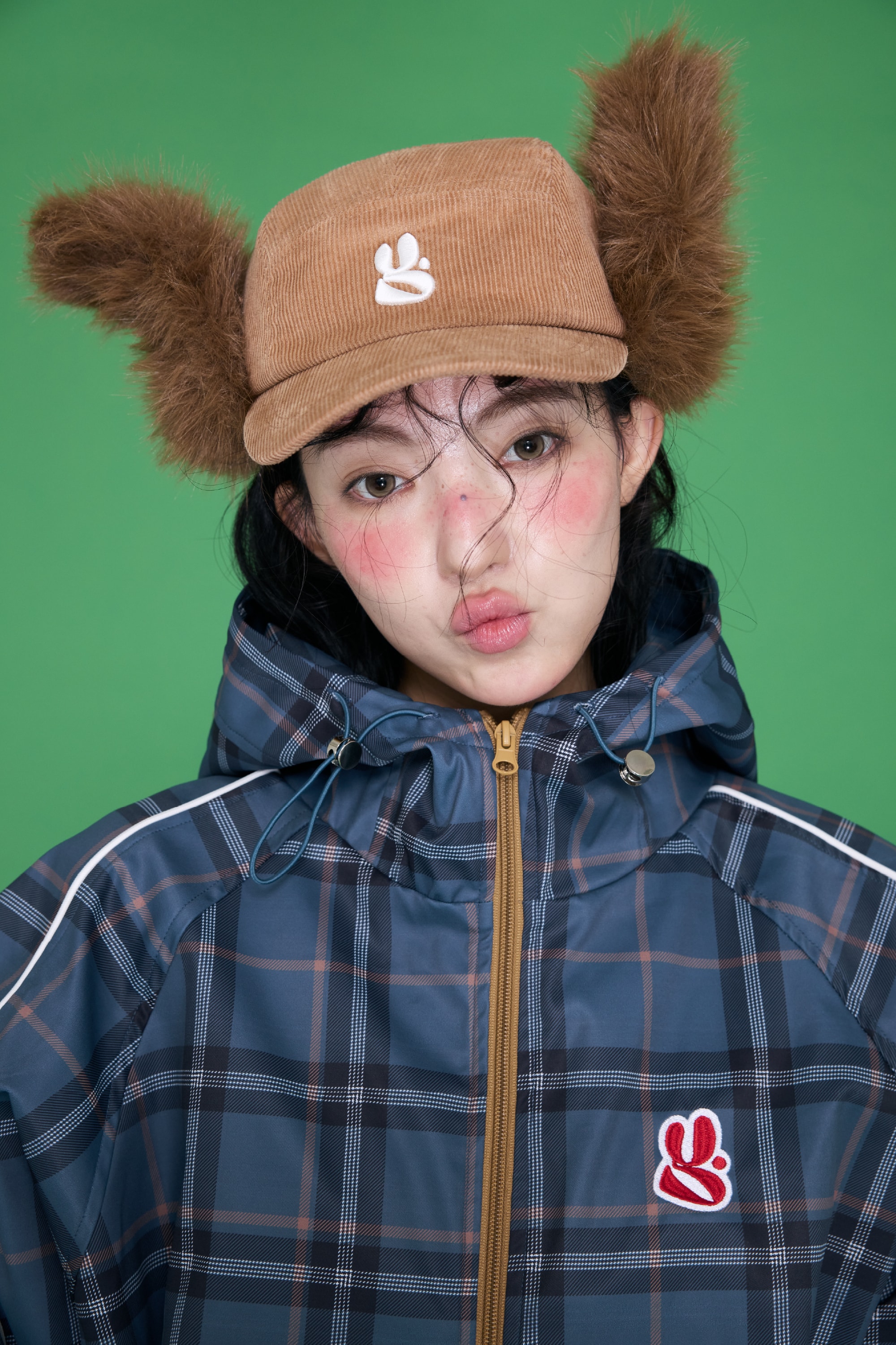 Twist Fur Cap Brown