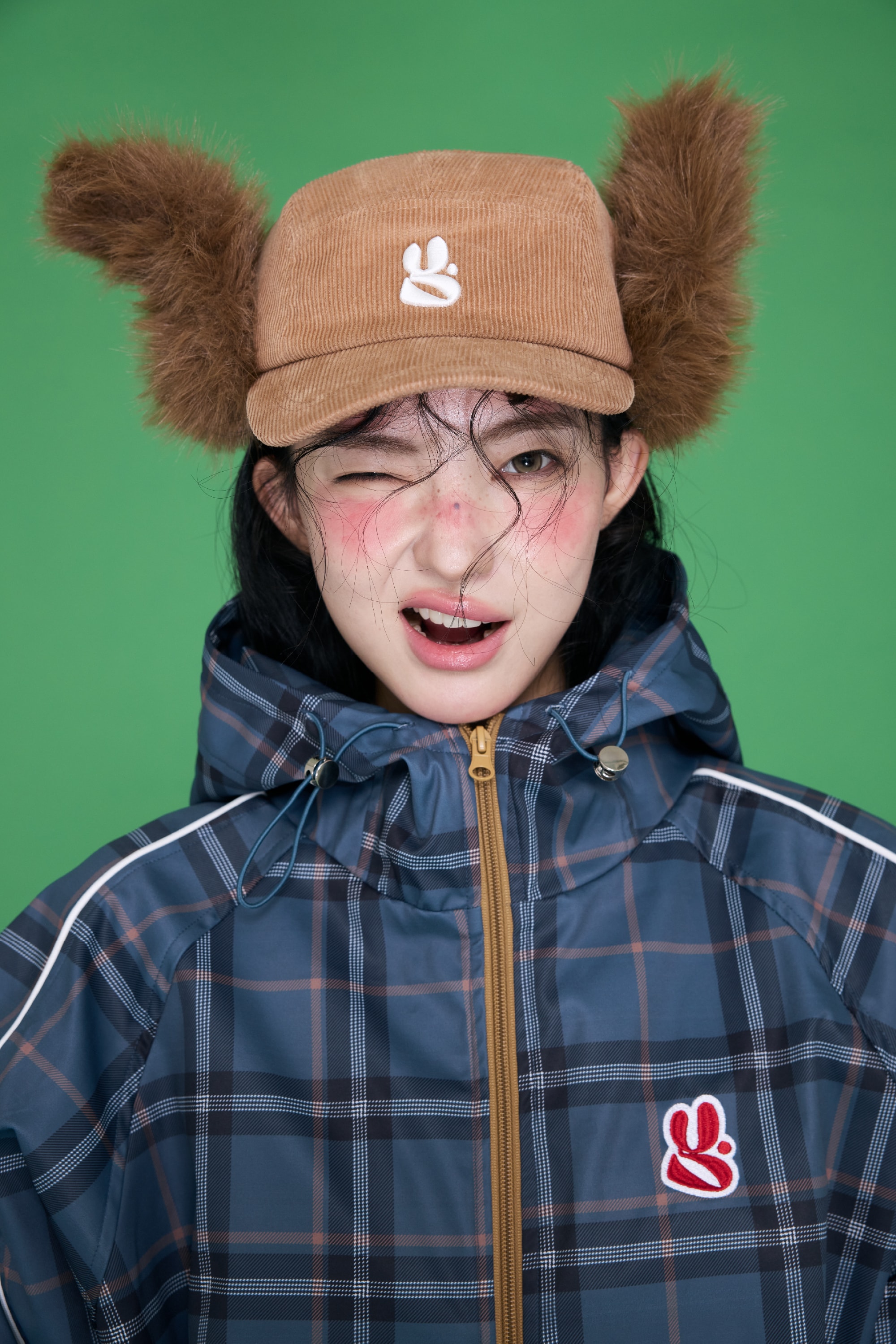 Twist Fur Cap Brown