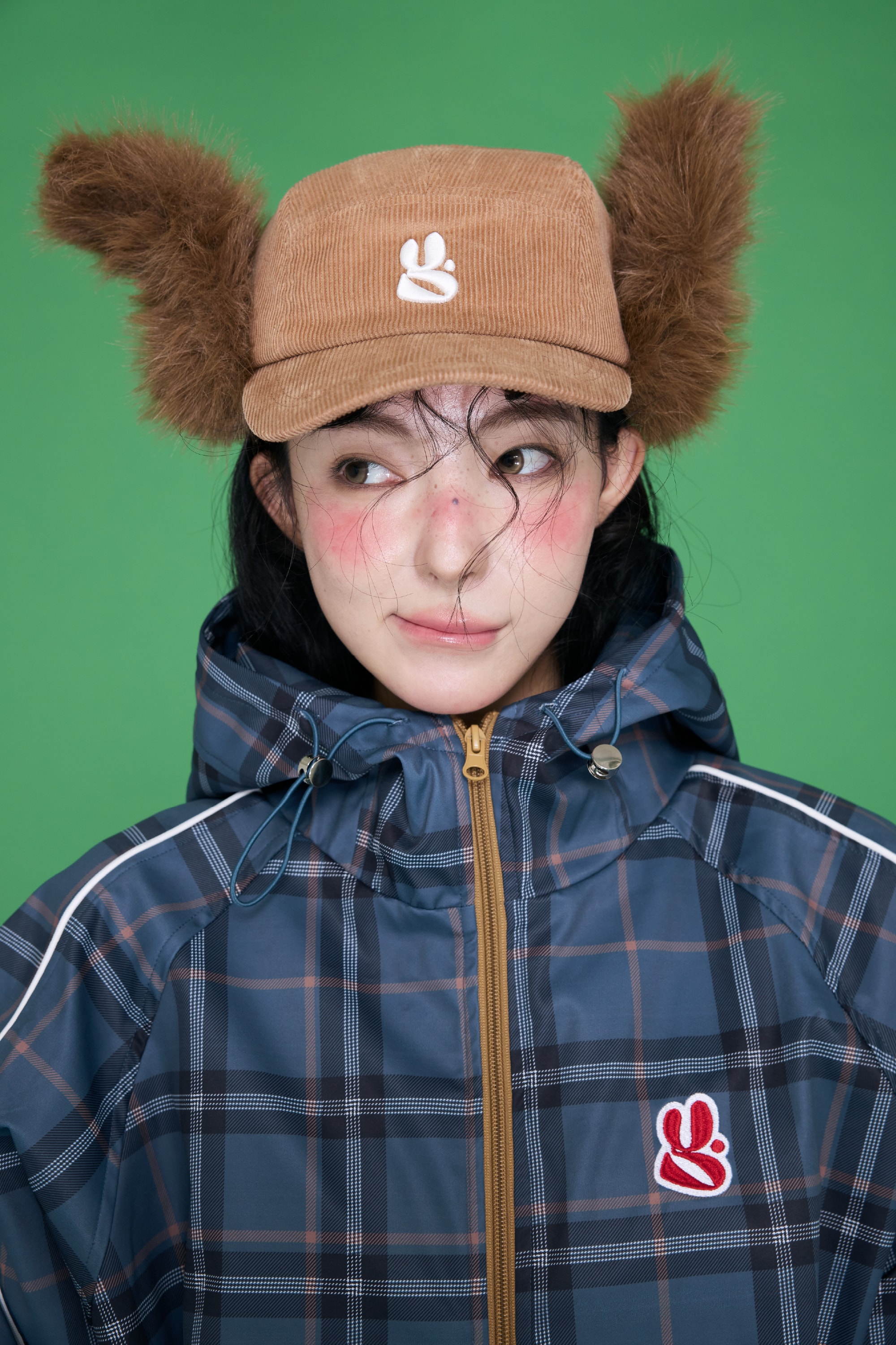 Twist Fur Cap Brown