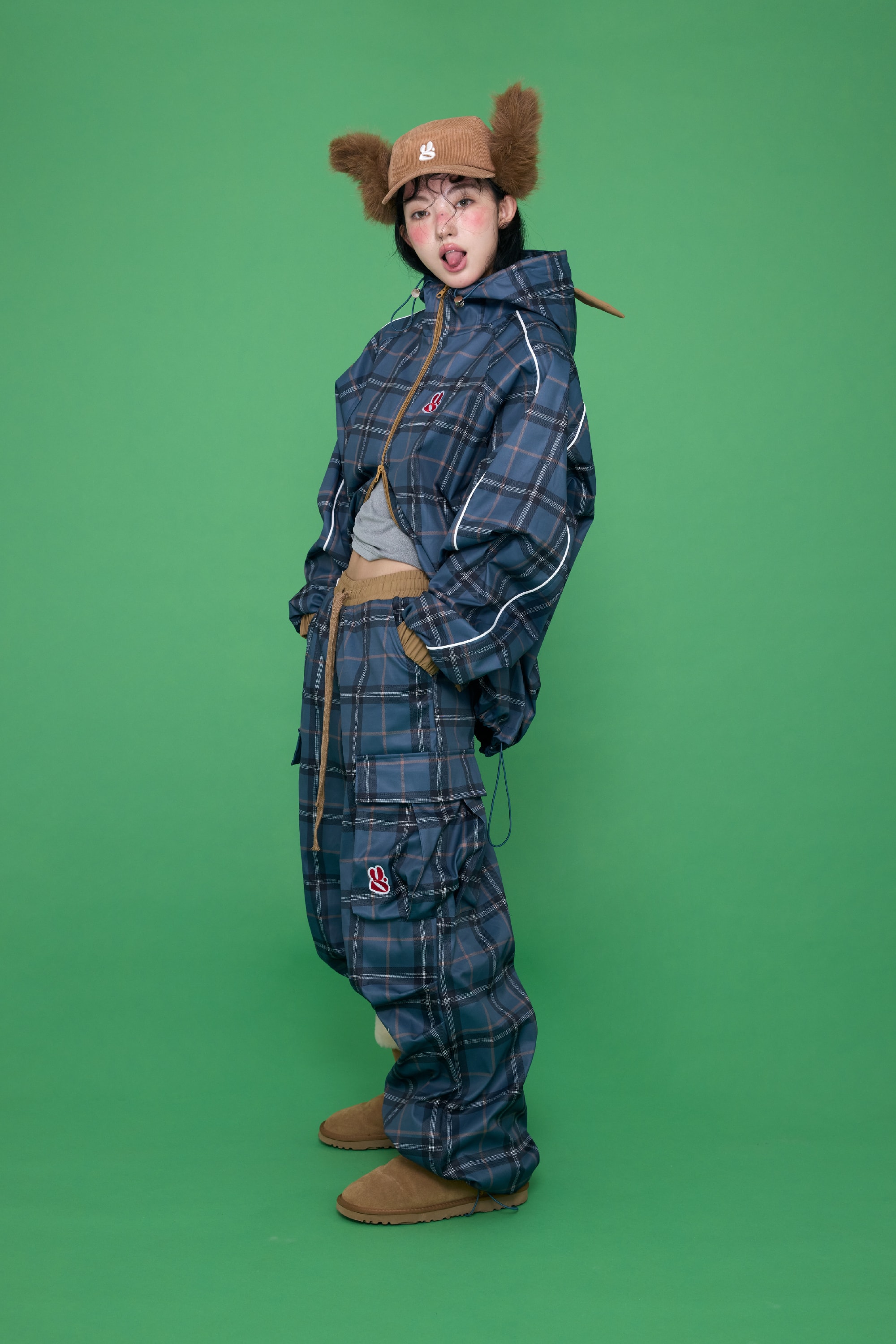 [9/18 순차출고] Wing Mix Check Windbreaker
