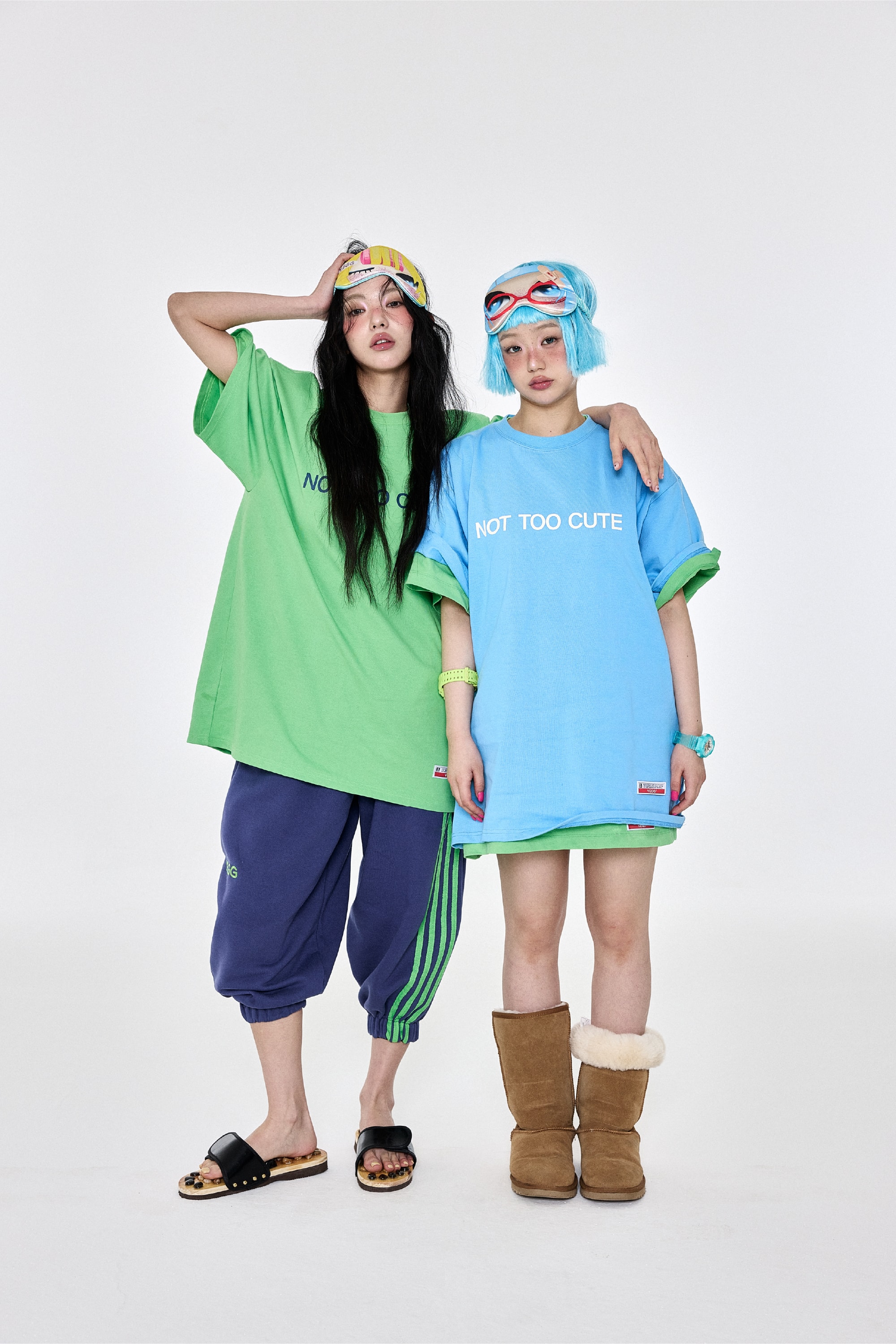 4 Line Jogger Bluegreen