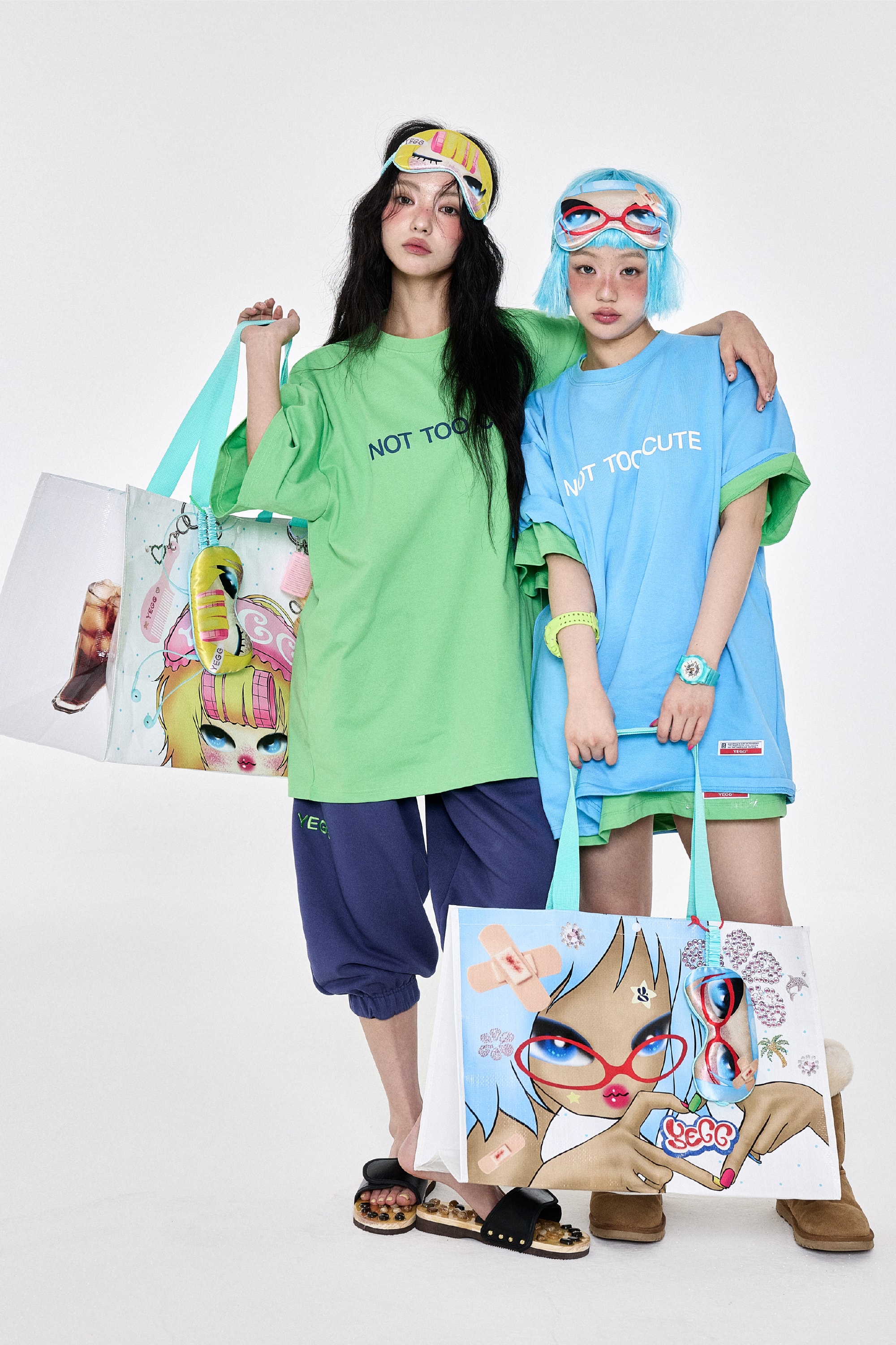 4 Line Jogger Bluegreen