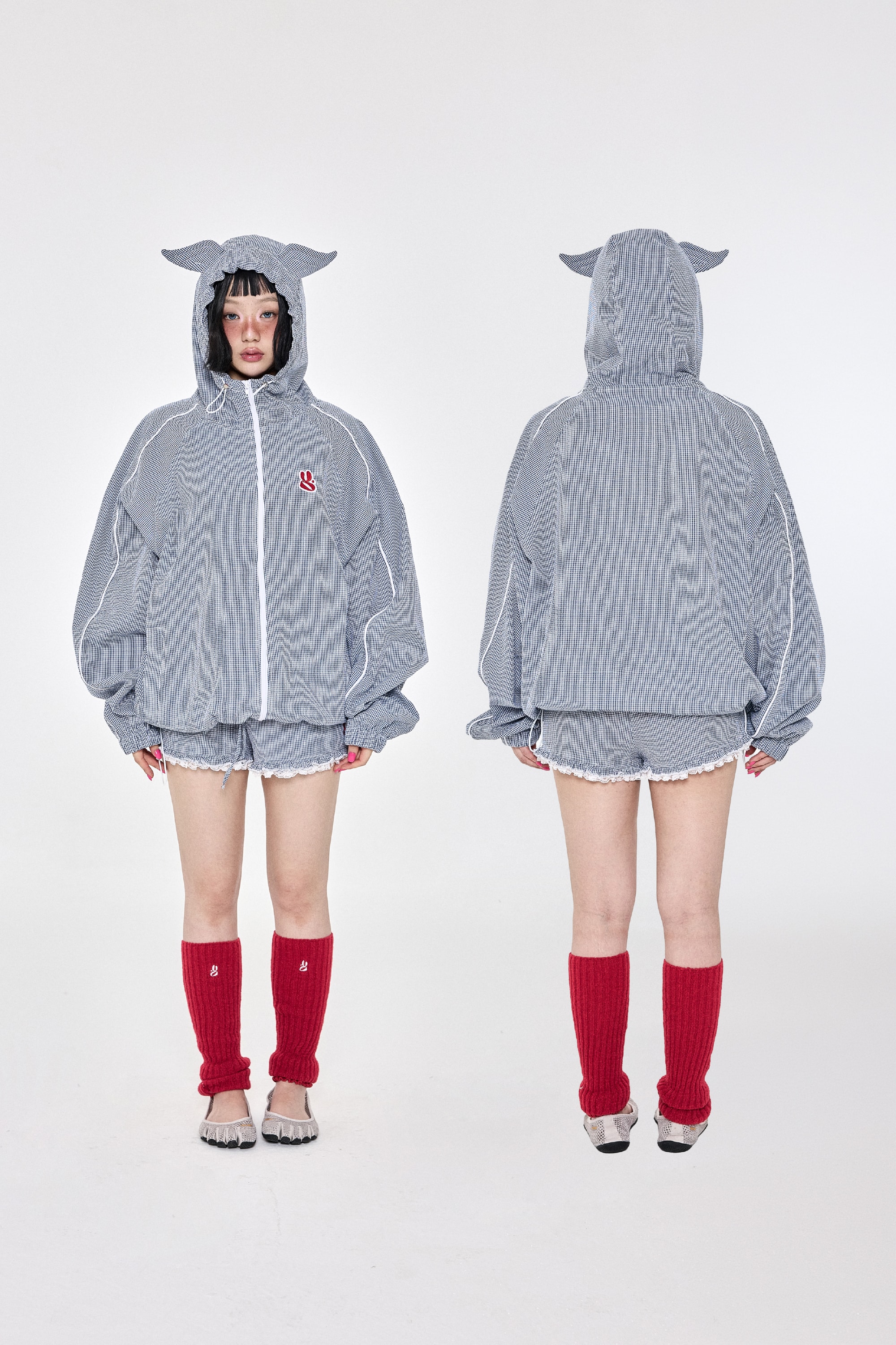 Check Shorts Navy