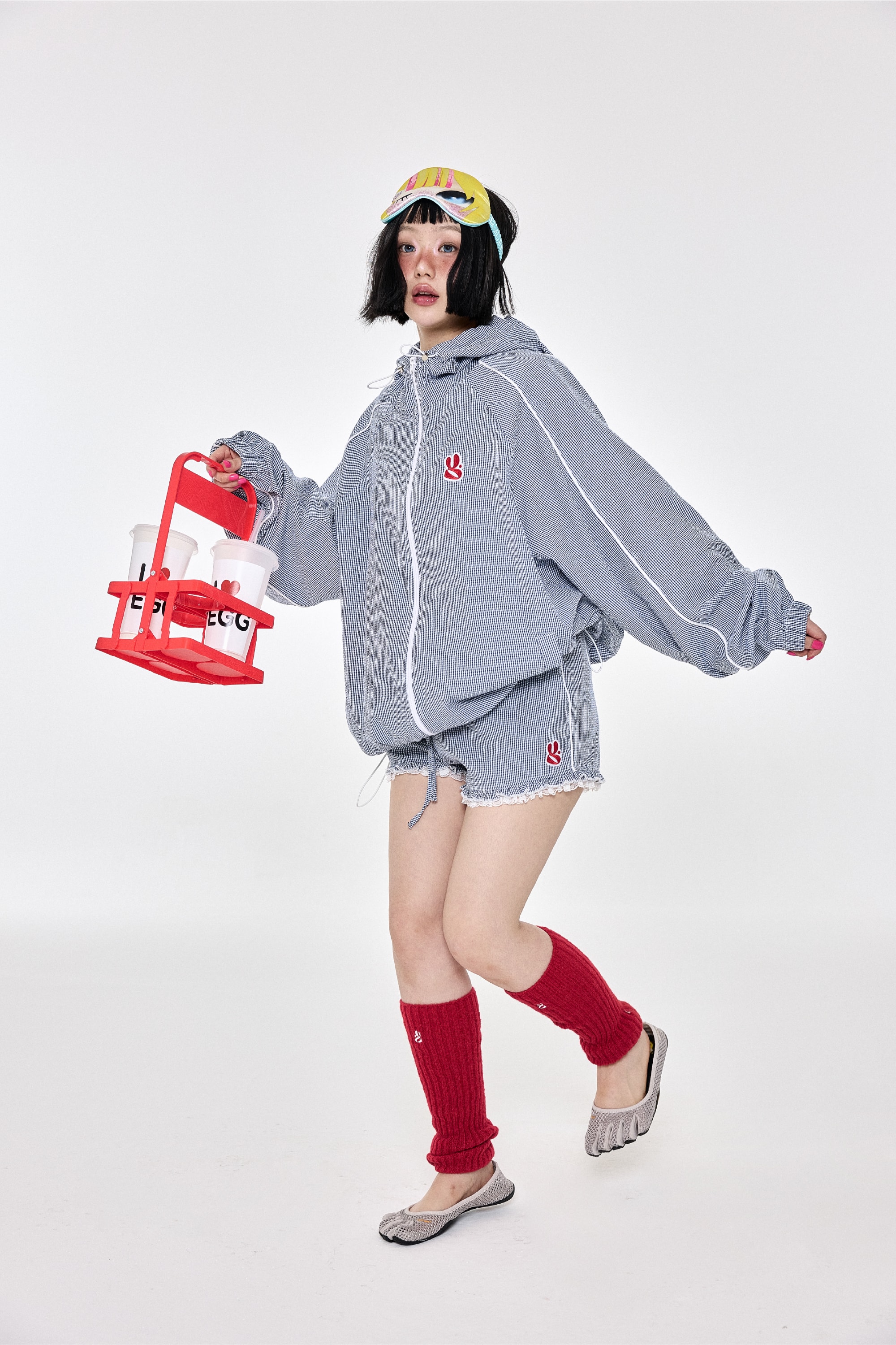 Check Shorts Navy