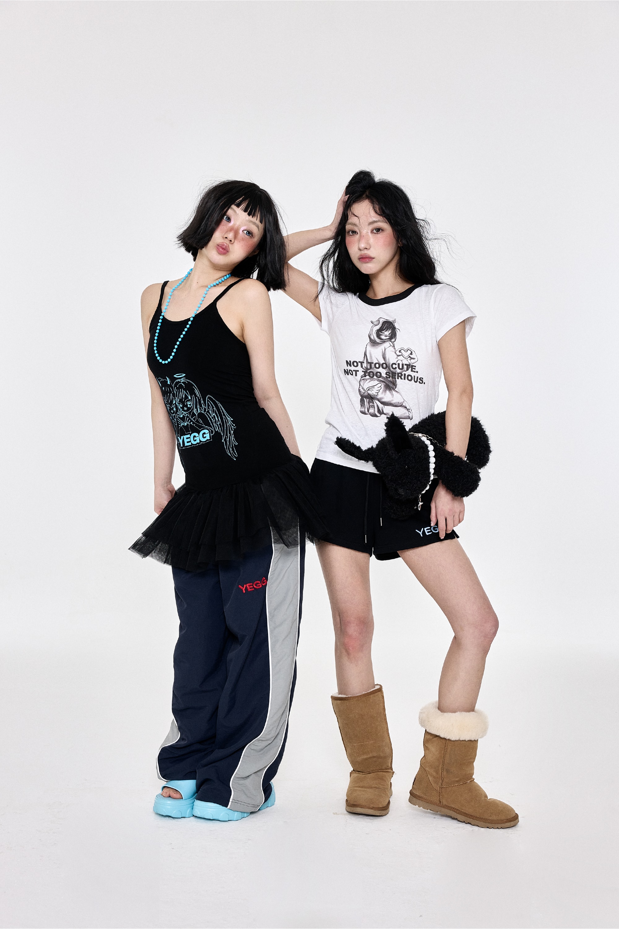 Nylon Track Pants (2colors)