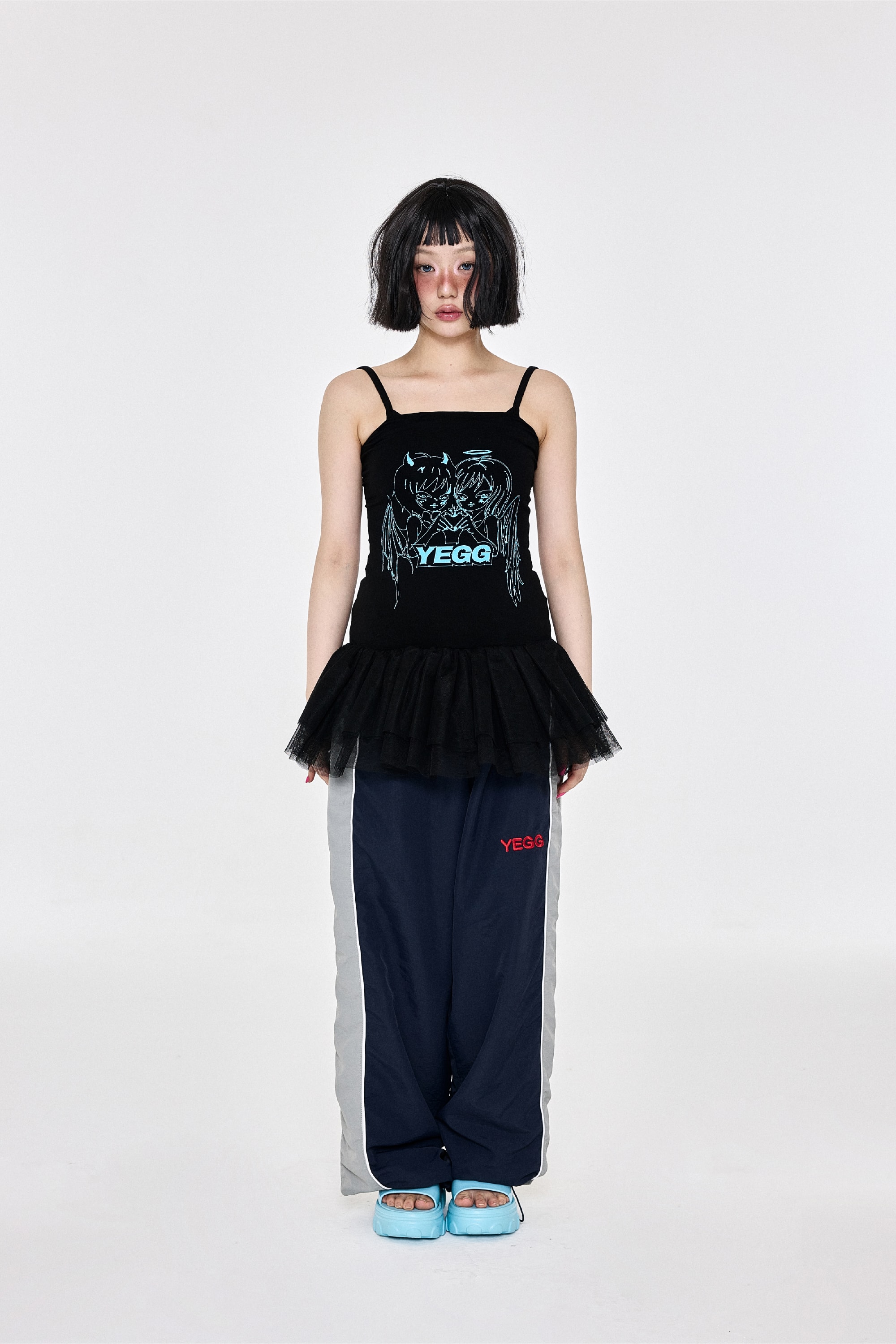 Nylon Track Pants (2colors)