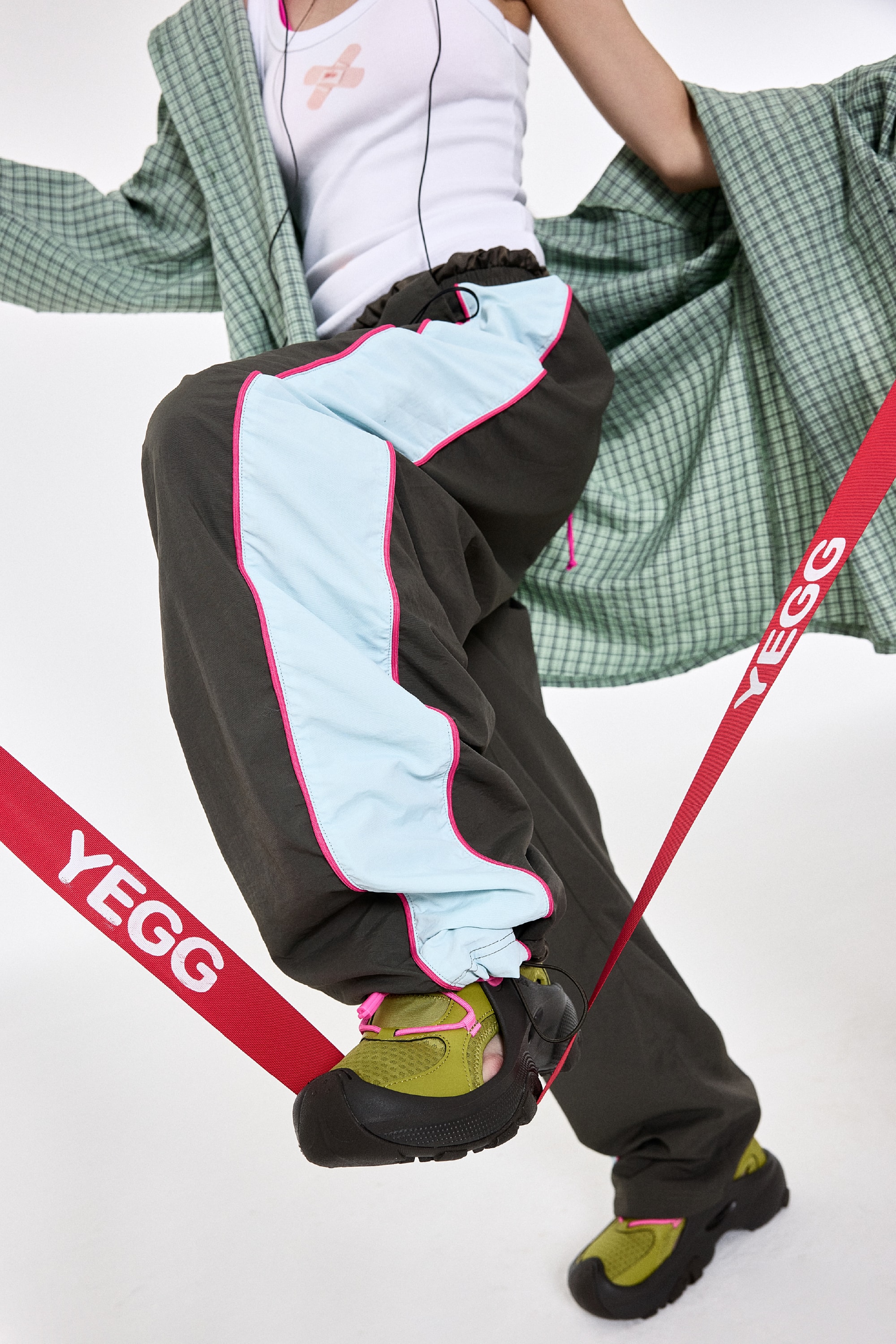 Nylon Track Pants (2colors)
