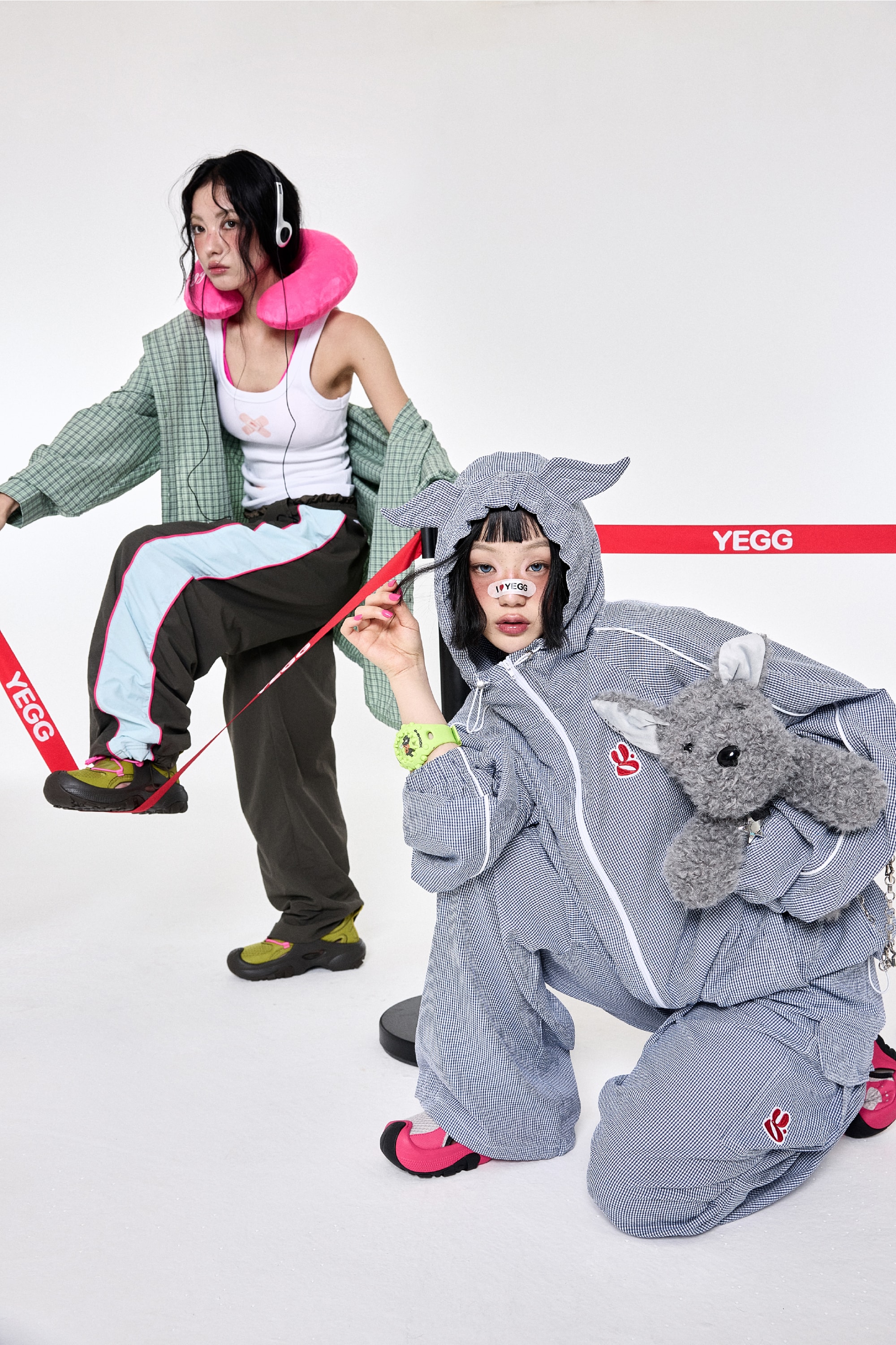 Nylon Track Pants (2colors)