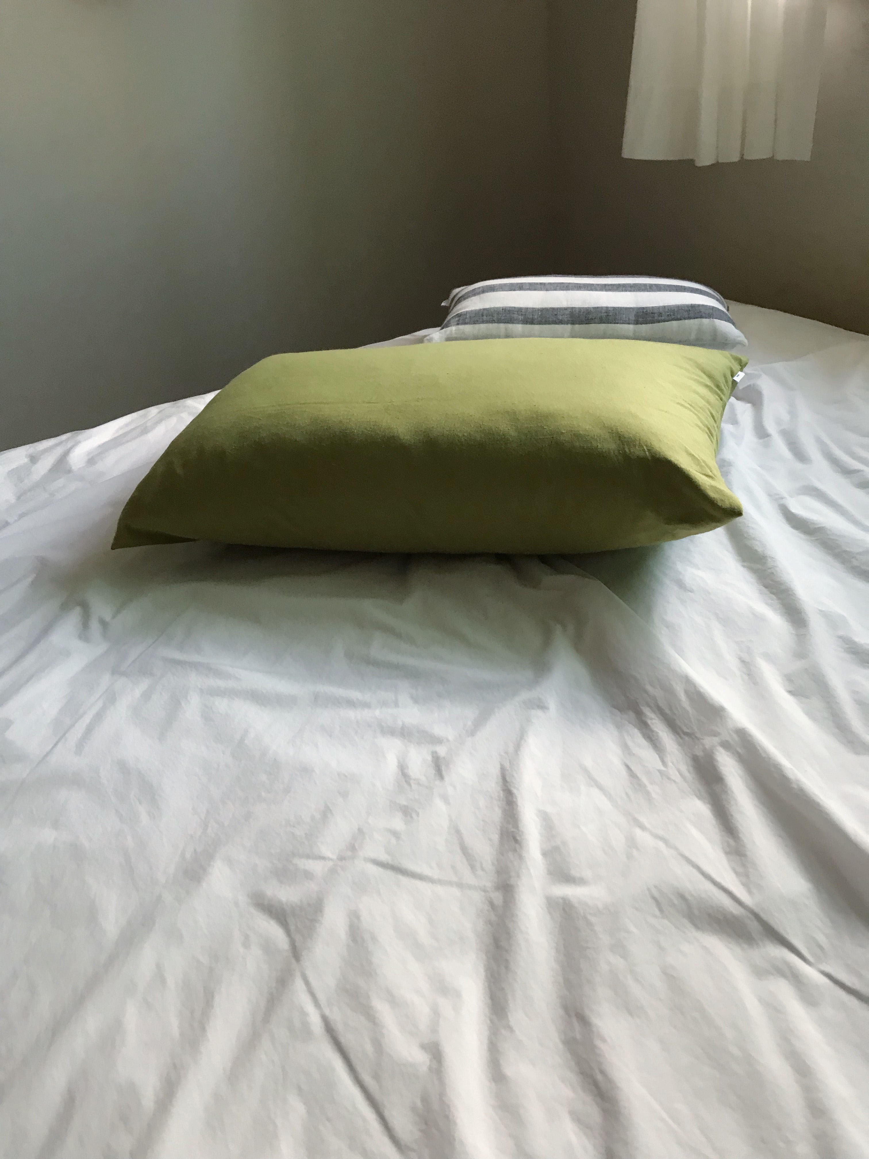olive pillowcase