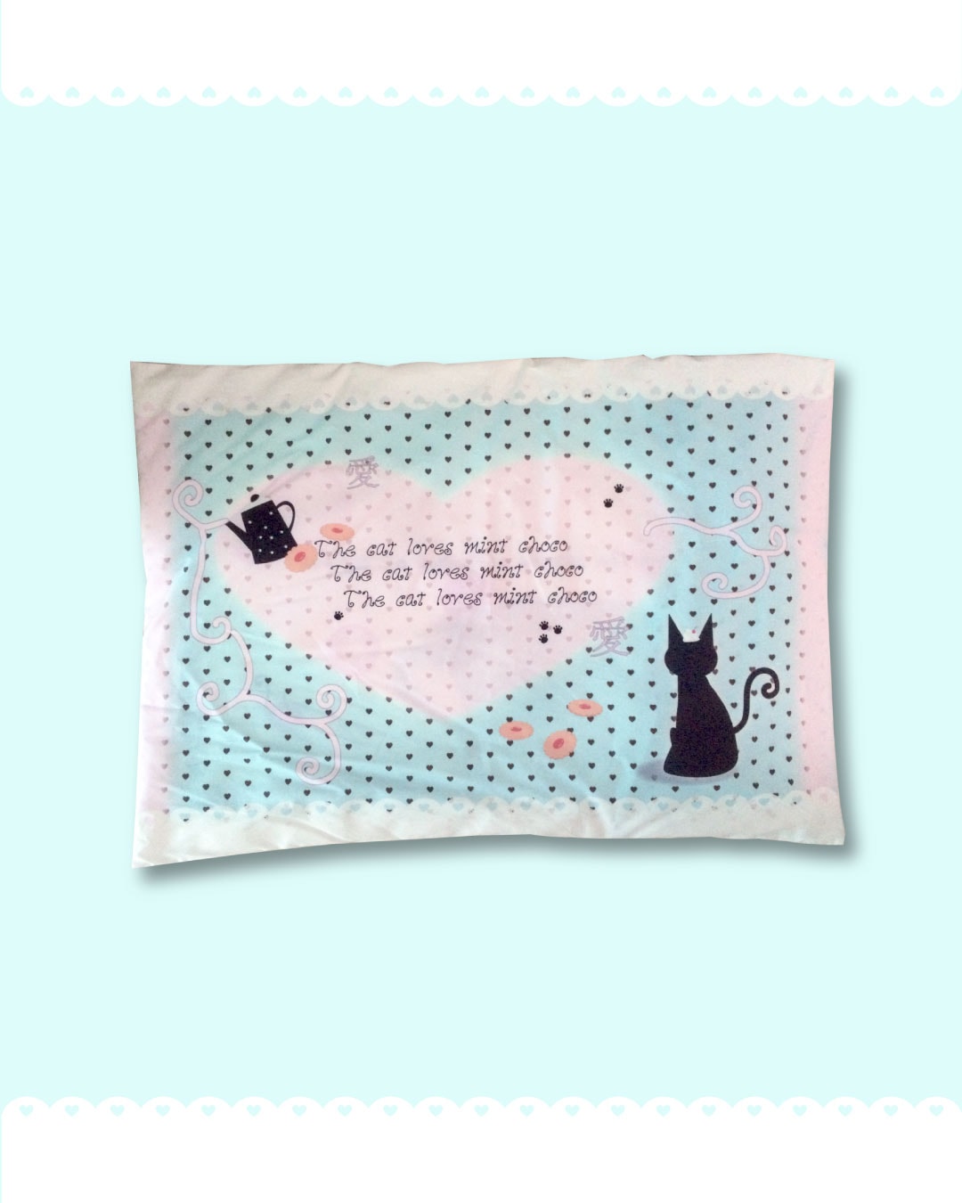 [1차 preoder 09.15~09.18] 민트초코를 사랑하는 냥이 베개커버 🐈