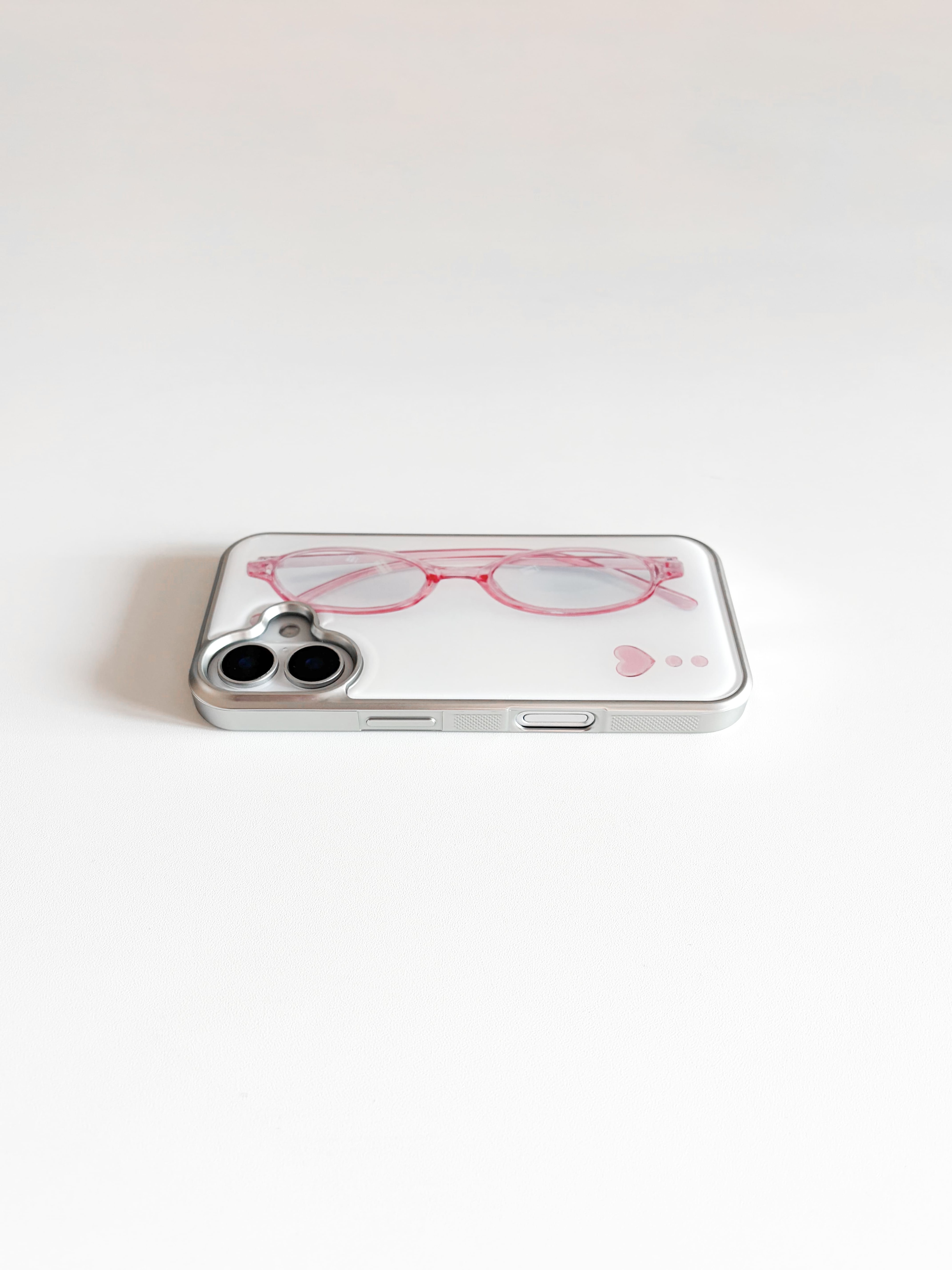 pink glasses