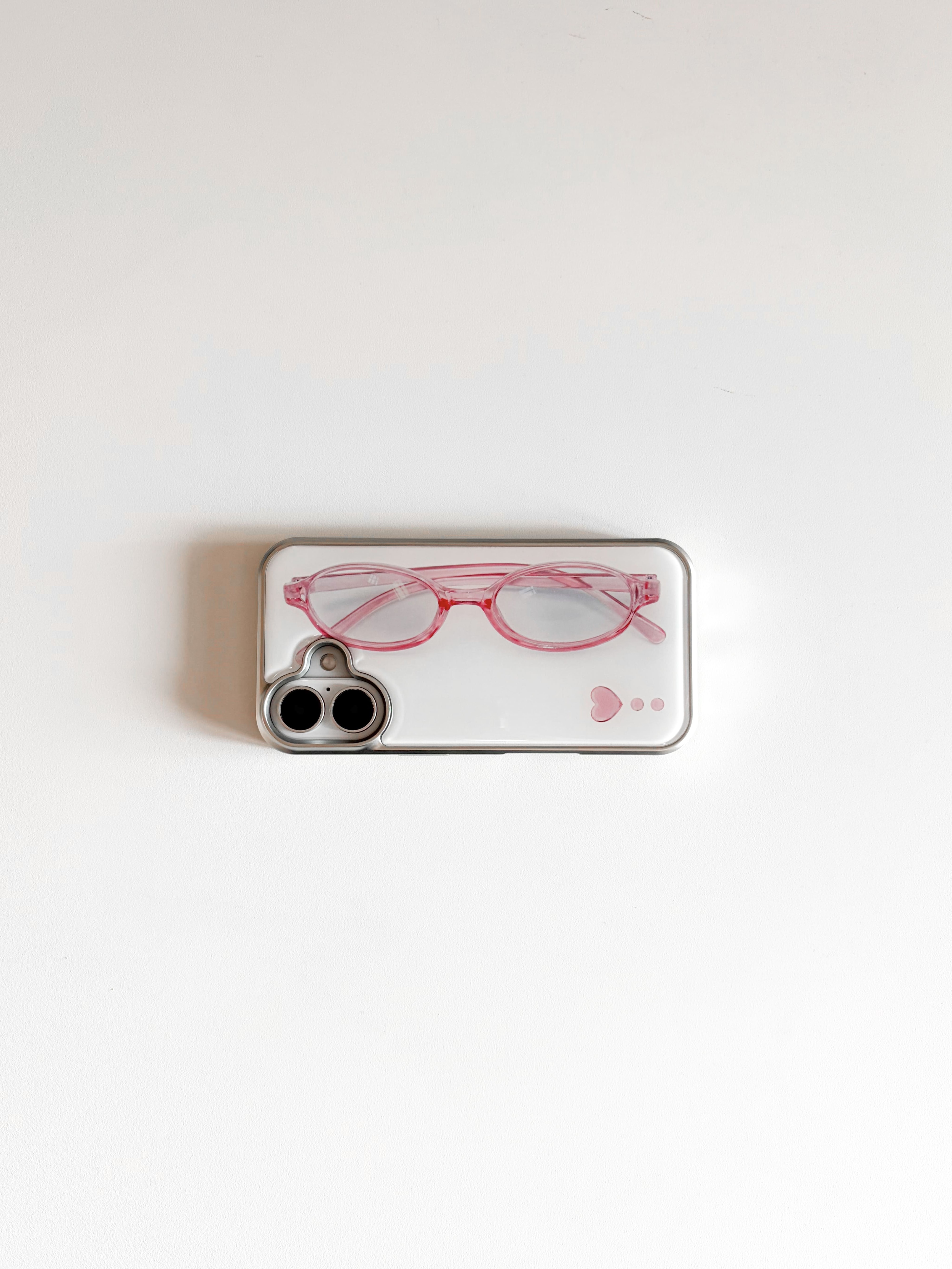 pink glasses