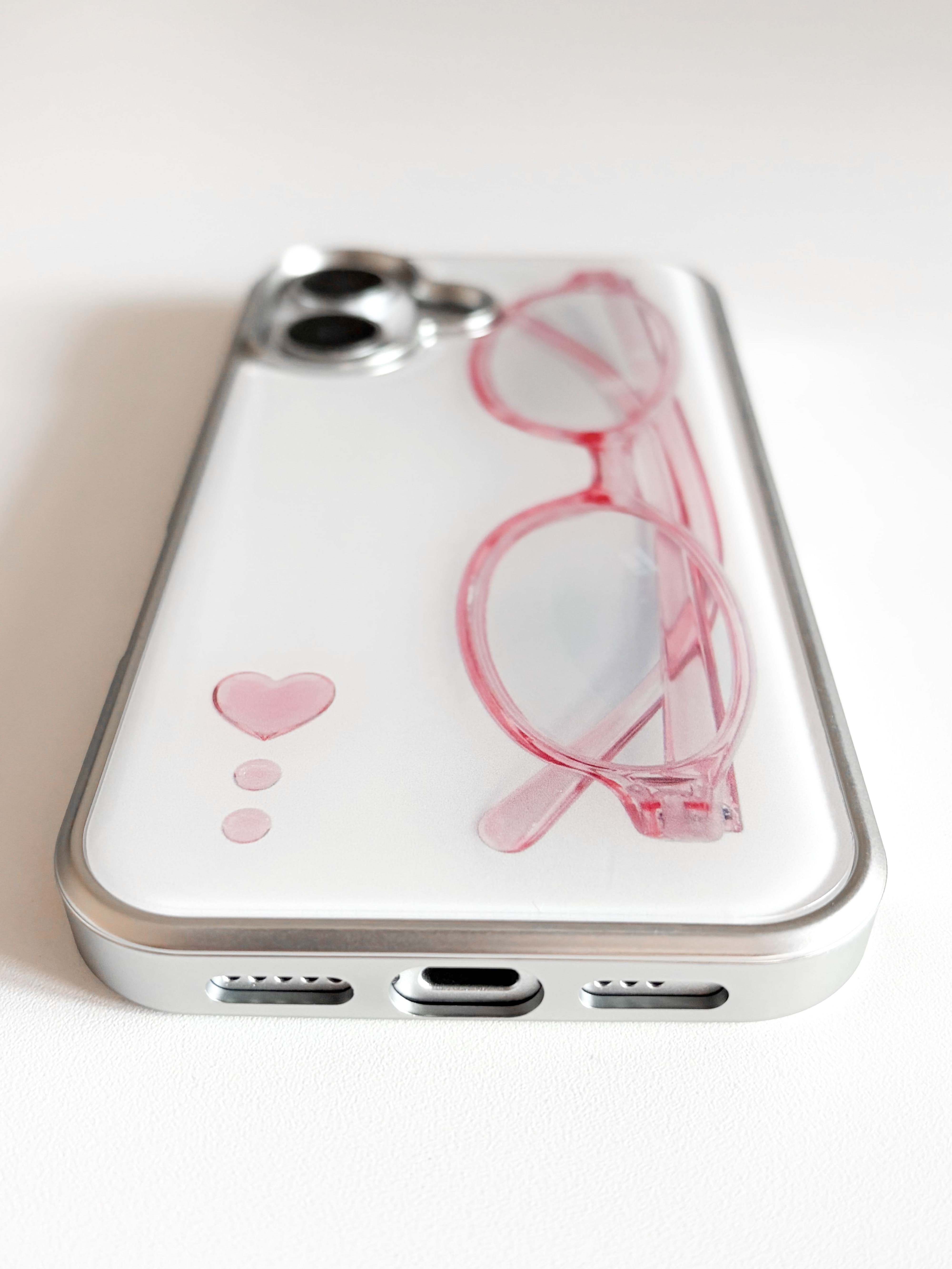 pink glasses