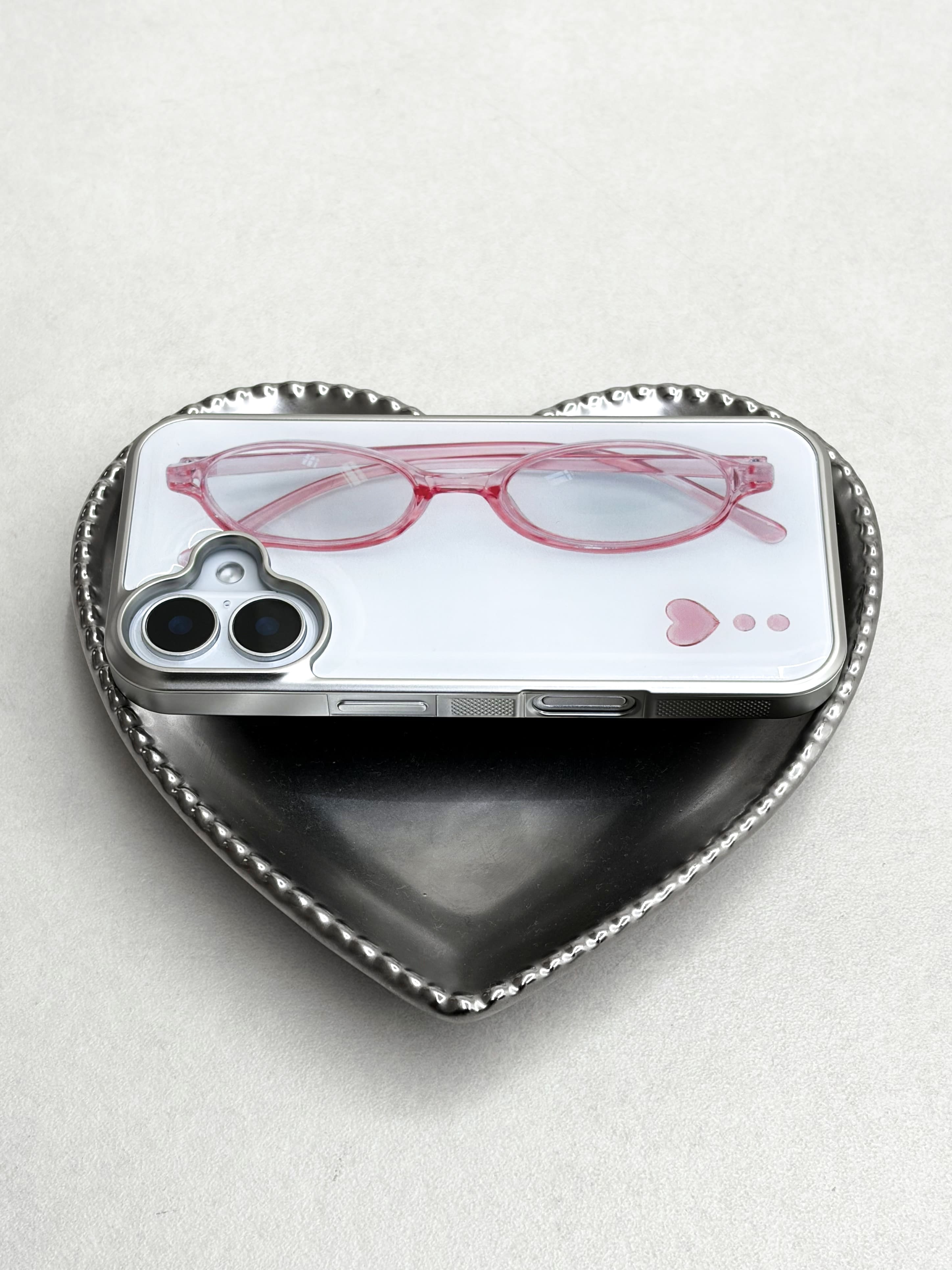 pink glasses