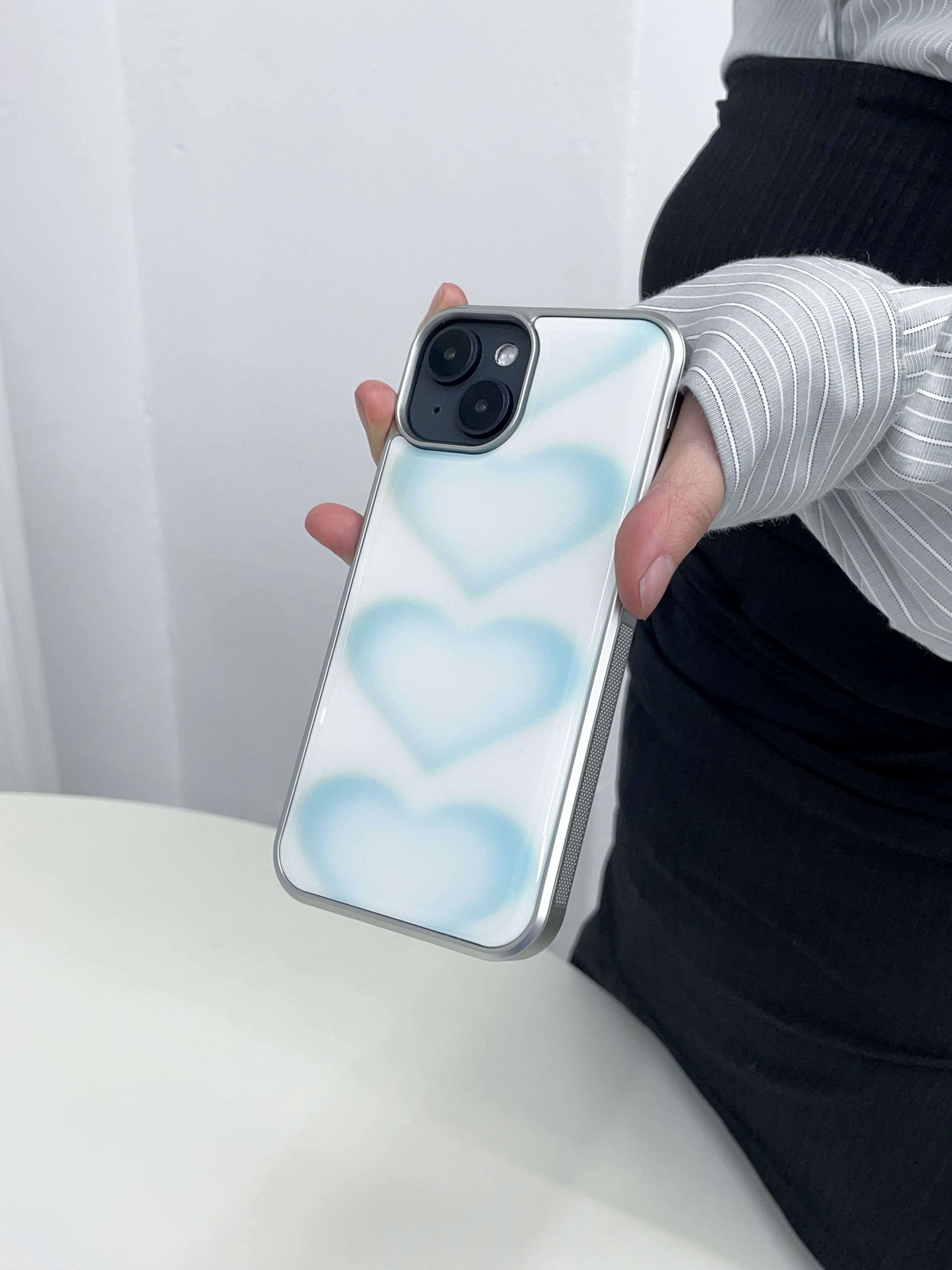 pale blue hearts