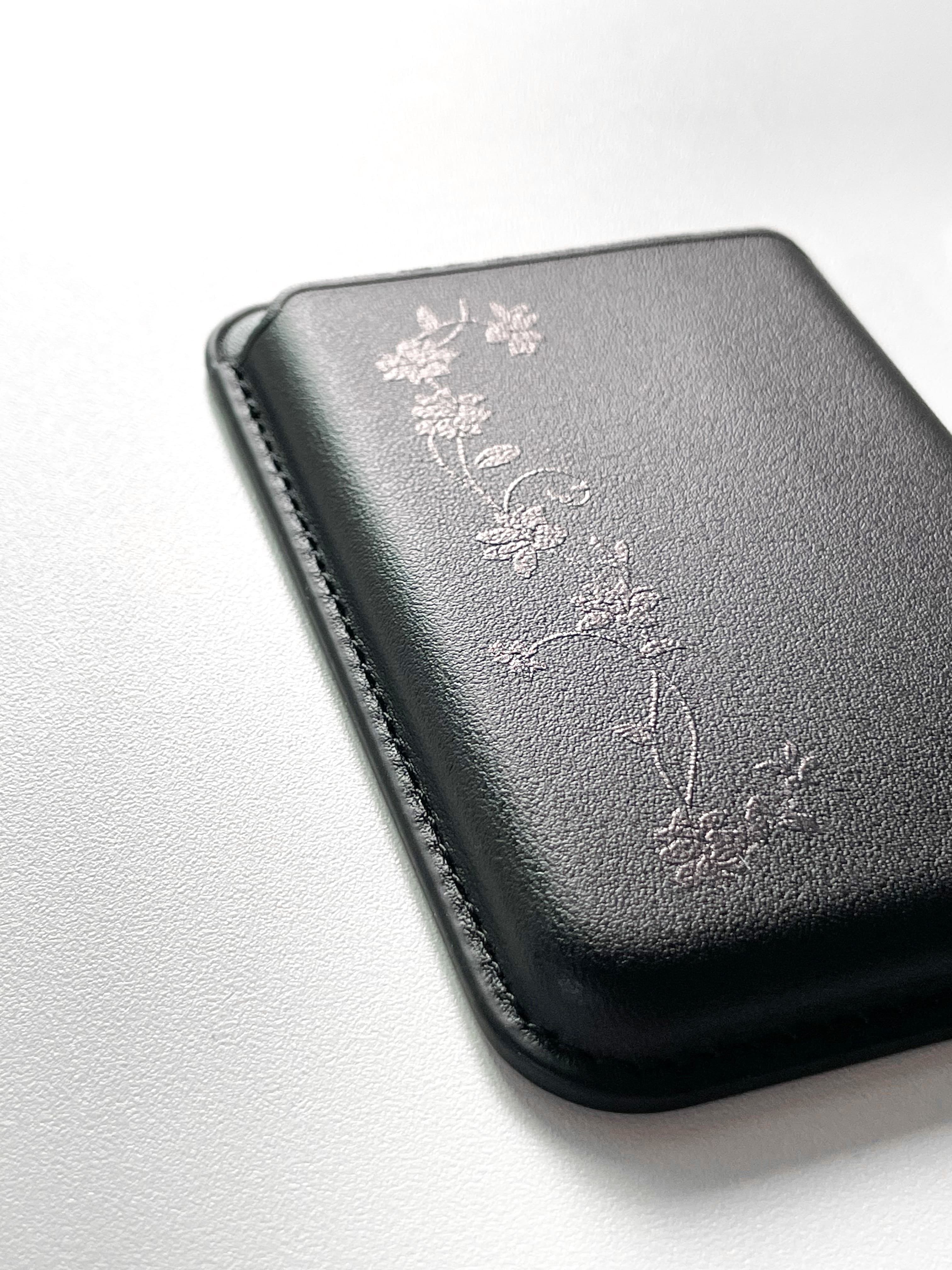 east garden (magsafe leather wallet)