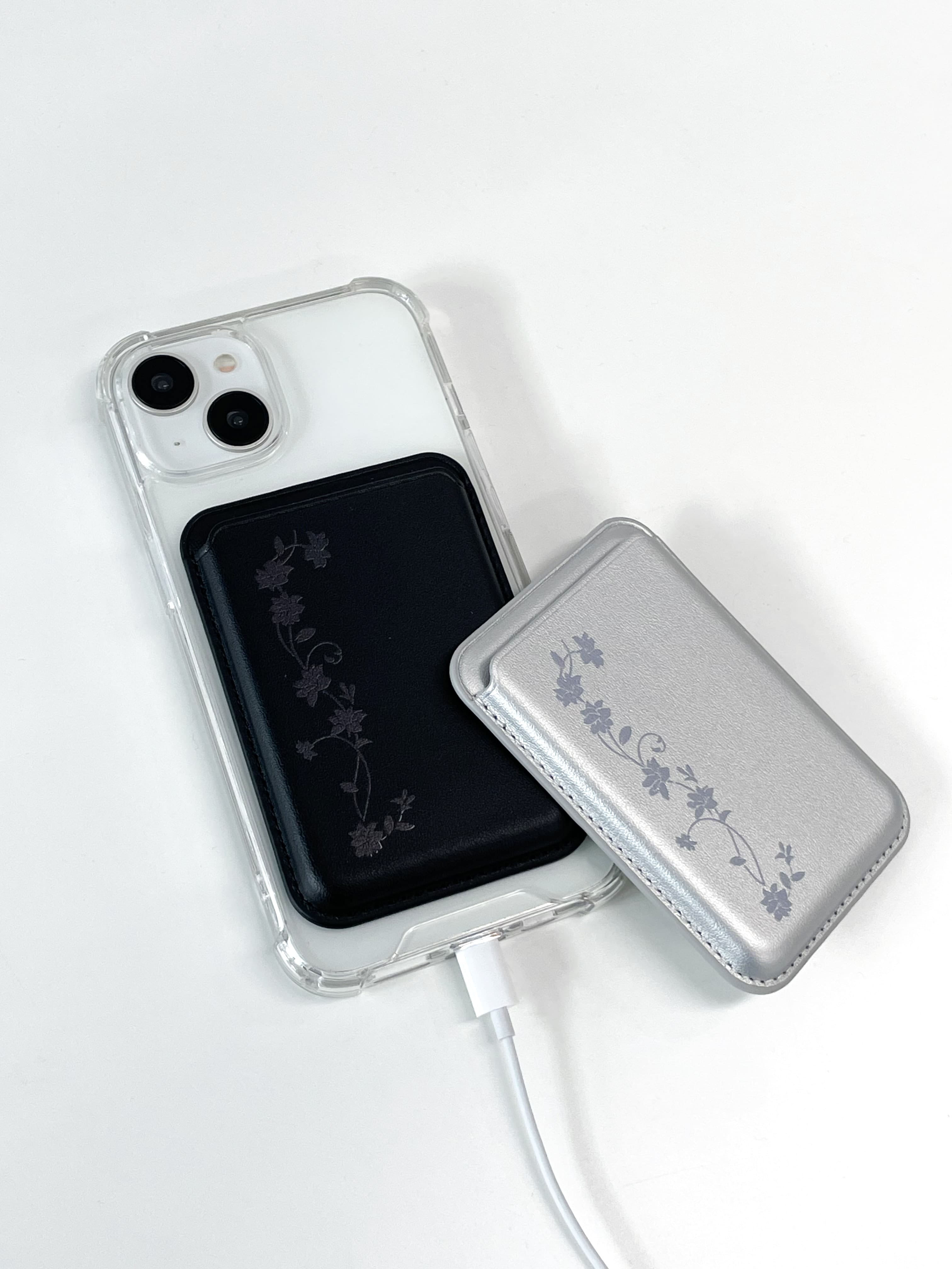 east garden (magsafe leather wallet)