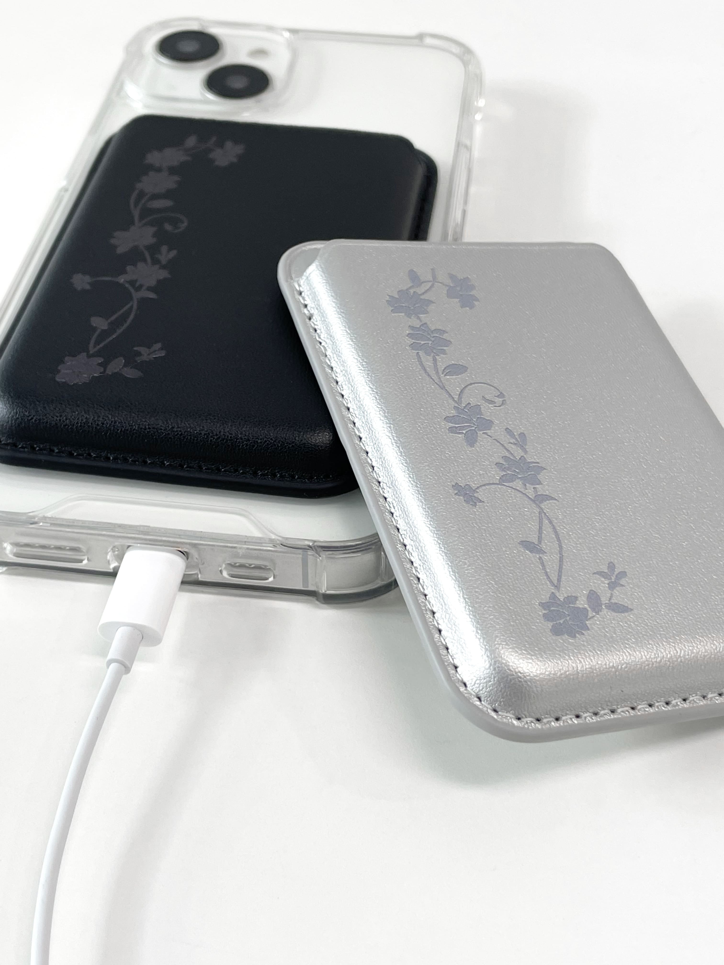 east garden (magsafe leather wallet)