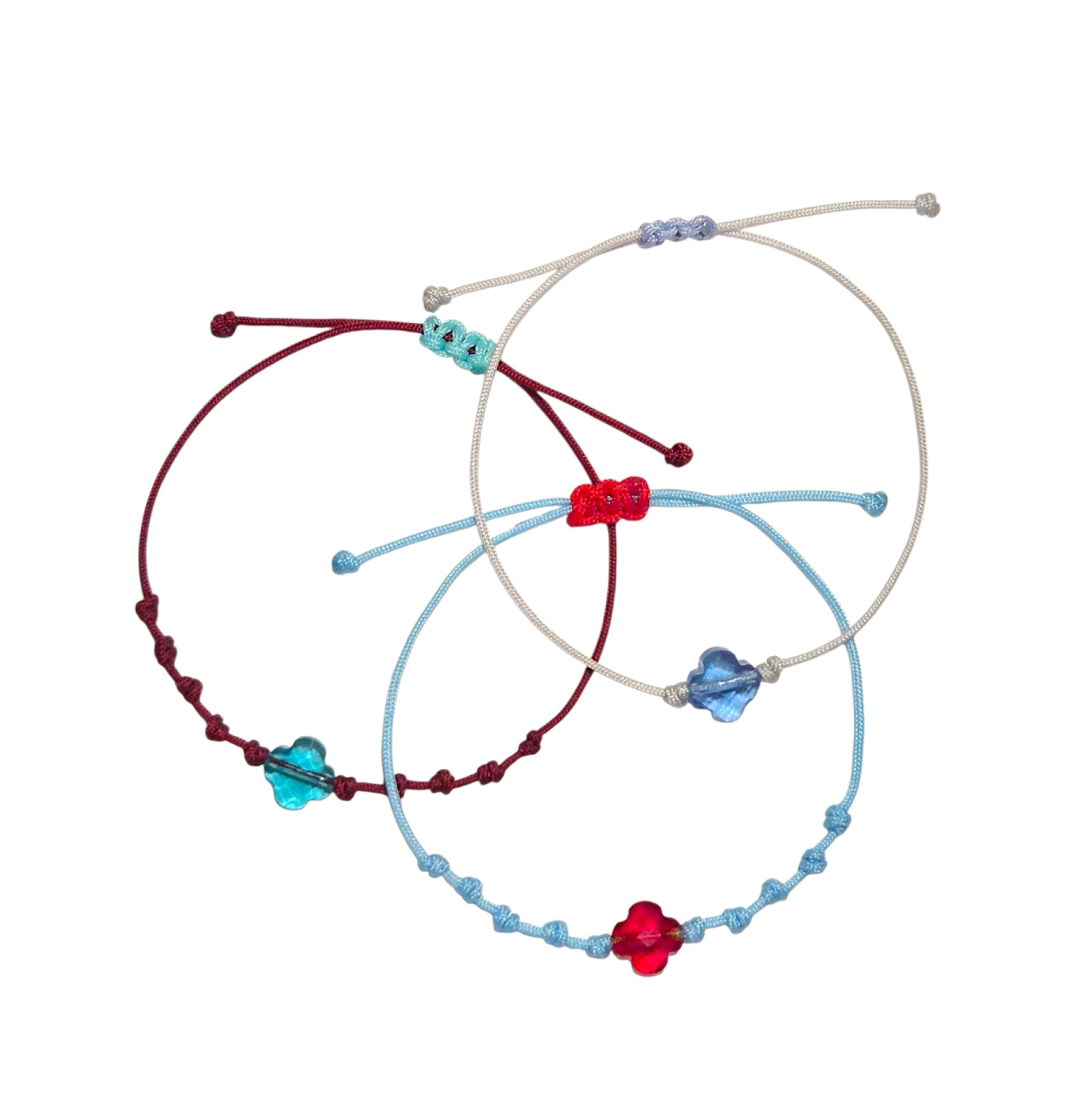 Crystal Clover Bracelet (24 colors)