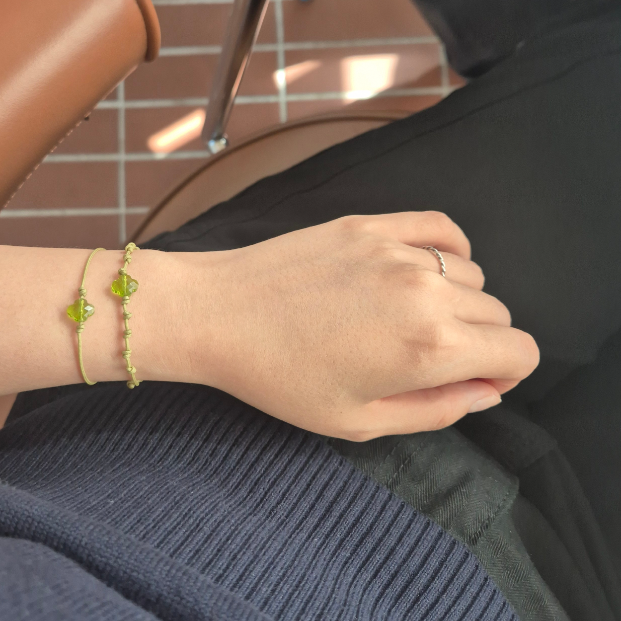 Crystal Clover Bracelet (24 colors)