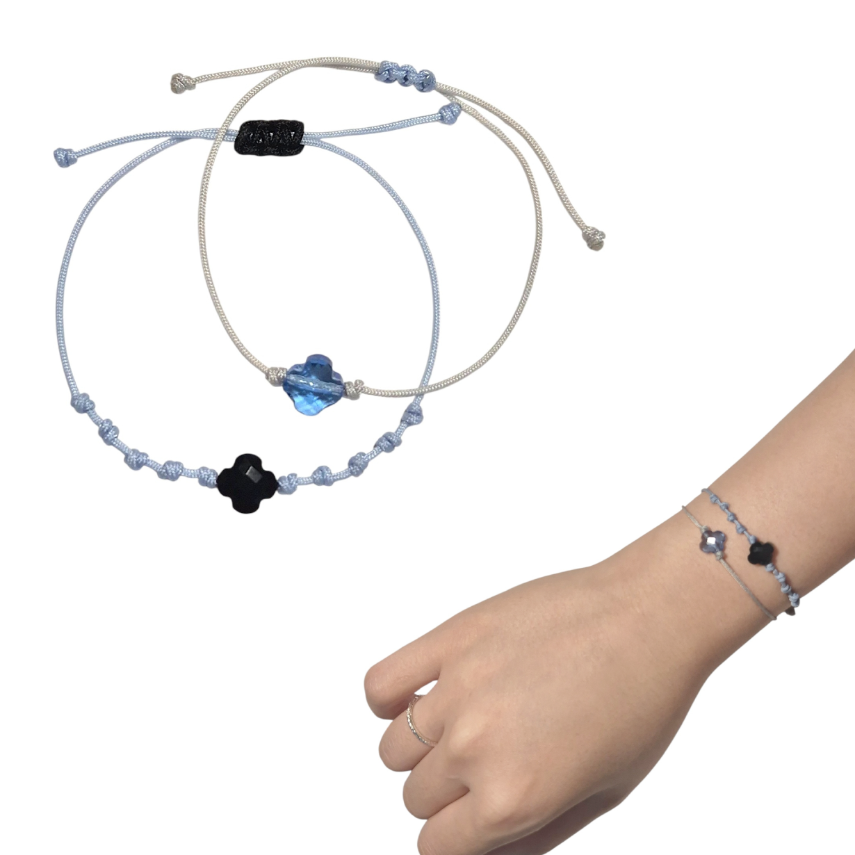 Crystal Clover Bracelet (24 colors)