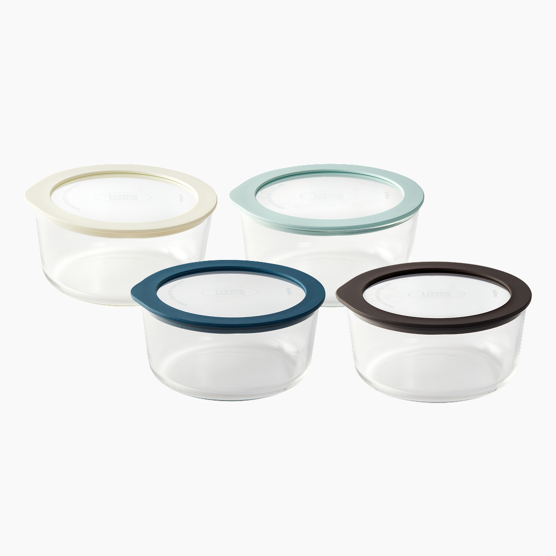 유리 반찬통 동그락