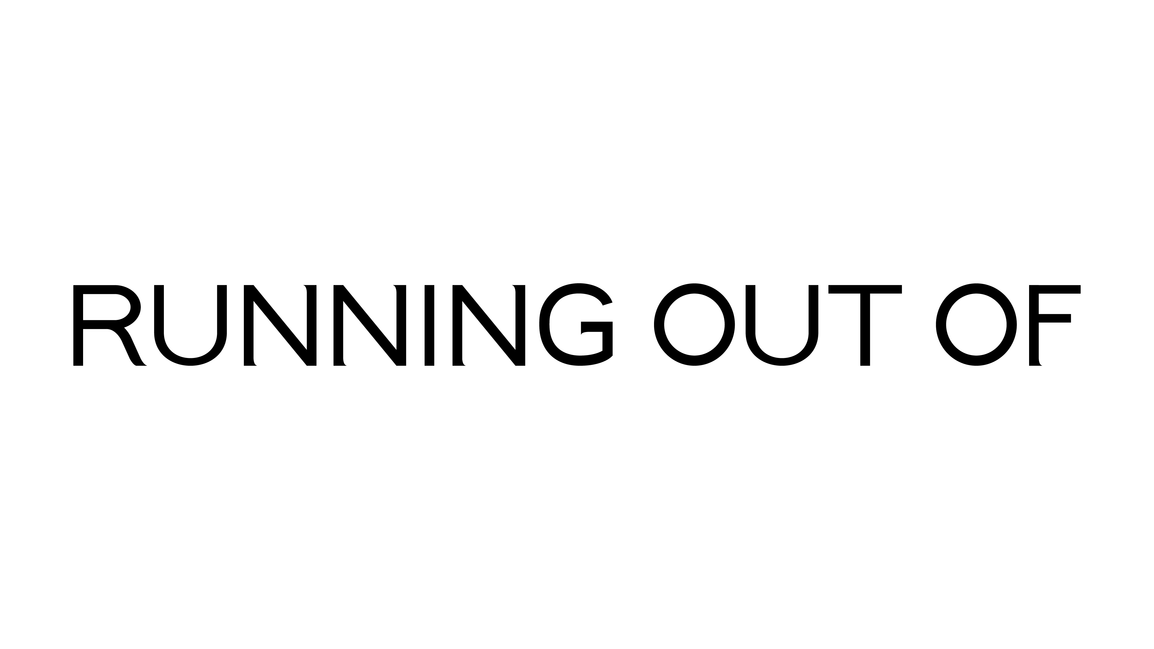 RUNNING OUT OF 로고